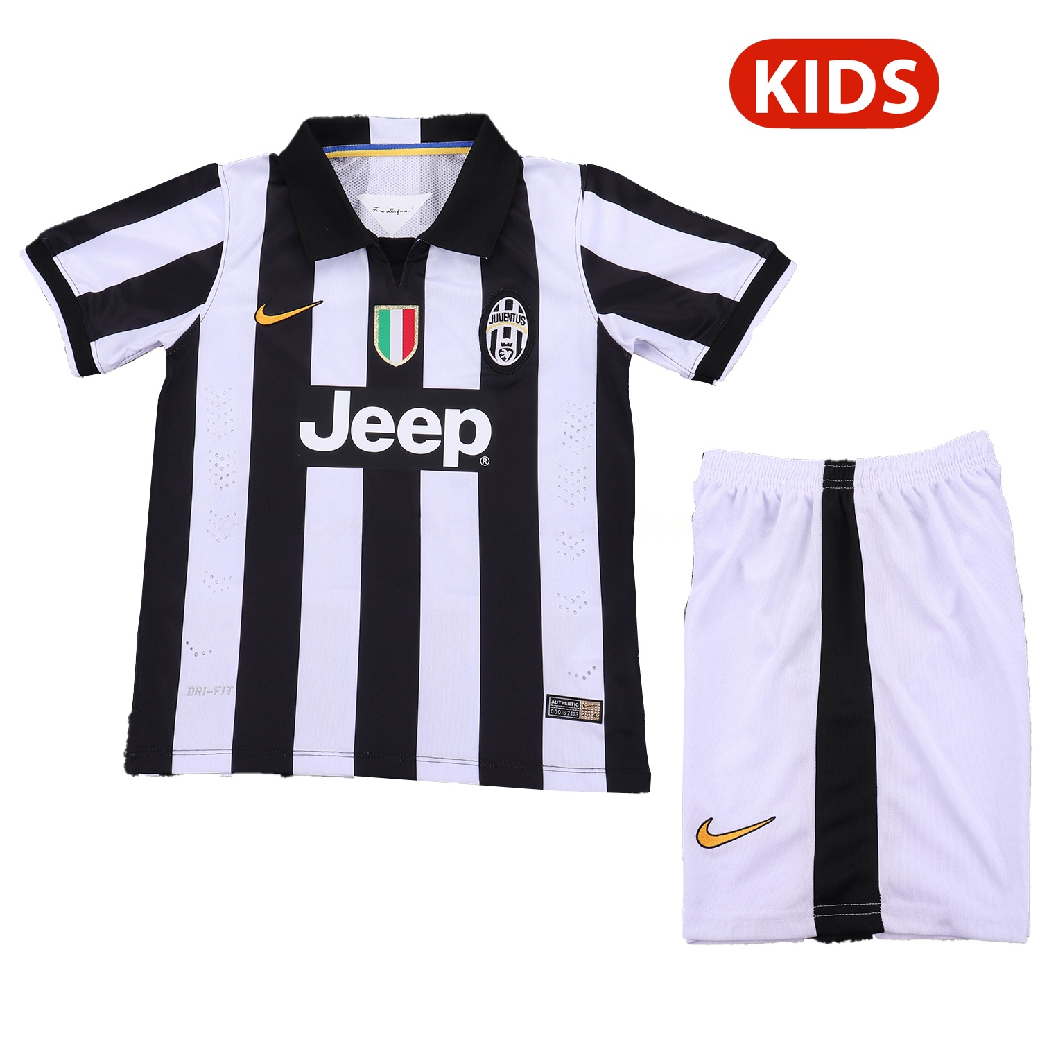 Retro Juventus 2014-15 Home Kids Kit - Unitedfutballjersey
