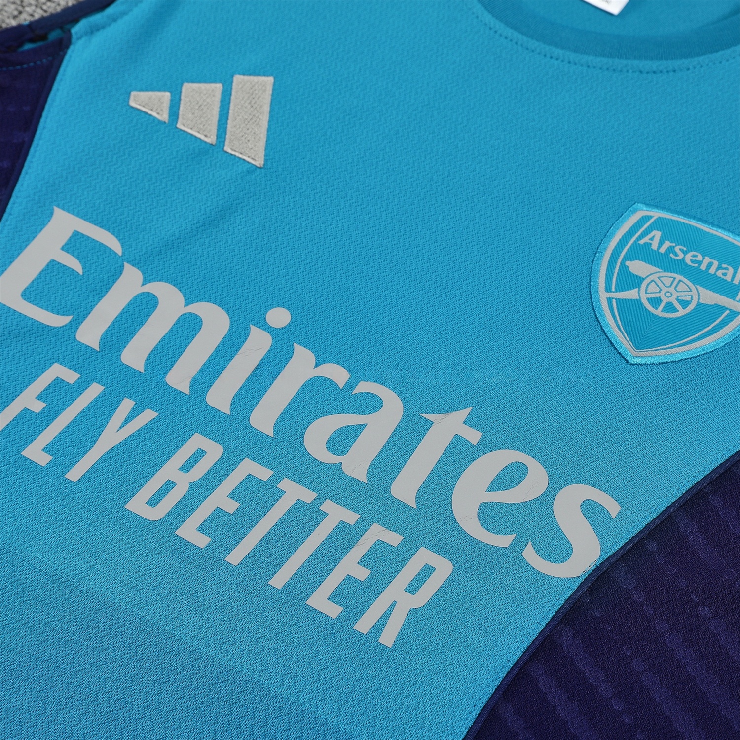 Arsenal 25-26 Vest Training Set - Light Blue Top & Royal Blue Shorts - Unitedfutballjersey
