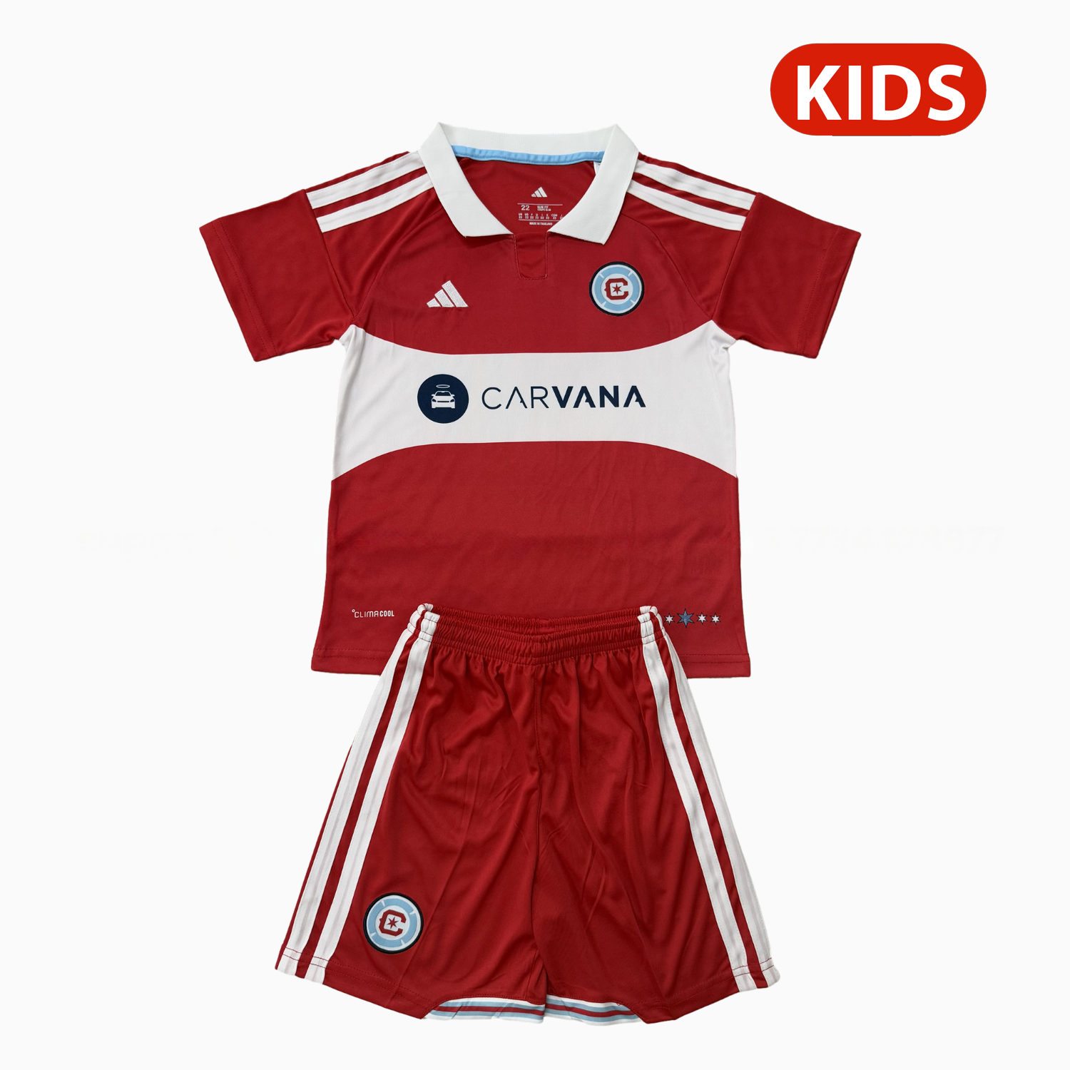 Chicago Fire 25-26 Home Kids Kit - Unitedfutballjersey