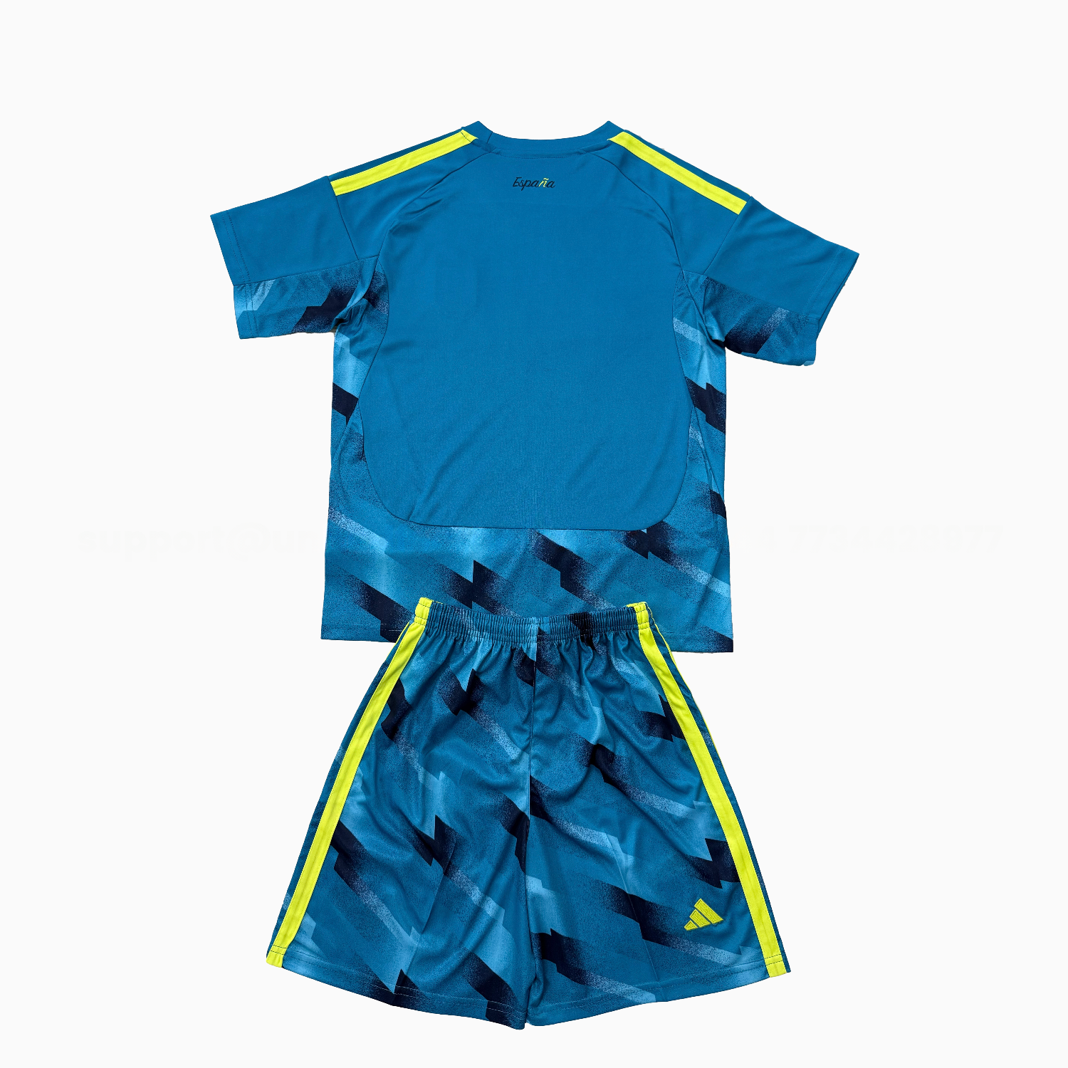 Spain 2026 Lake Blue Goalkeeper Men's Adult Jersey Set - Fans Version - Unitedfutballjersey