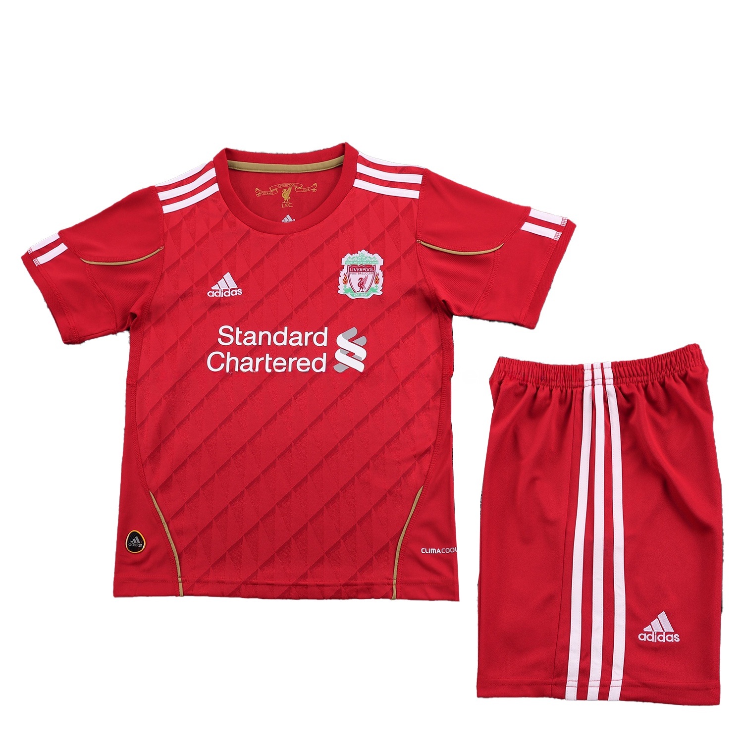 Retro Liver.pool 2010-11 Home Kids Kit - Unitedfutballjersey