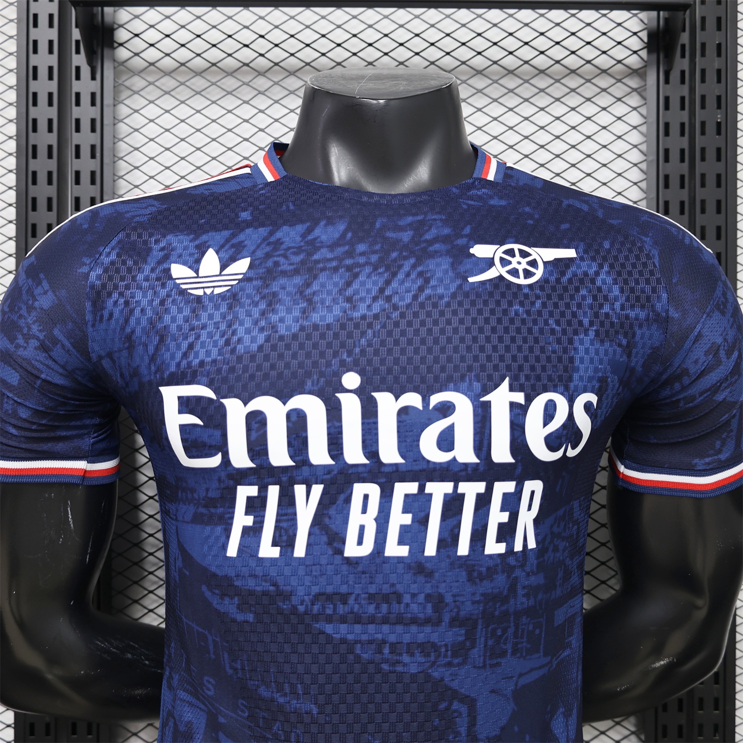 Arsenal 26-27 Dark Blue Digital Pattern Cannon Special Edition Jersey - Player Version - Unitedfutballjersey