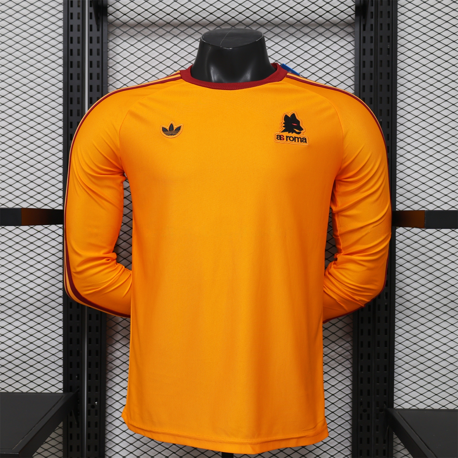 AS Roma 25-26 Retro Casual Style Orange Special Long Sleeves