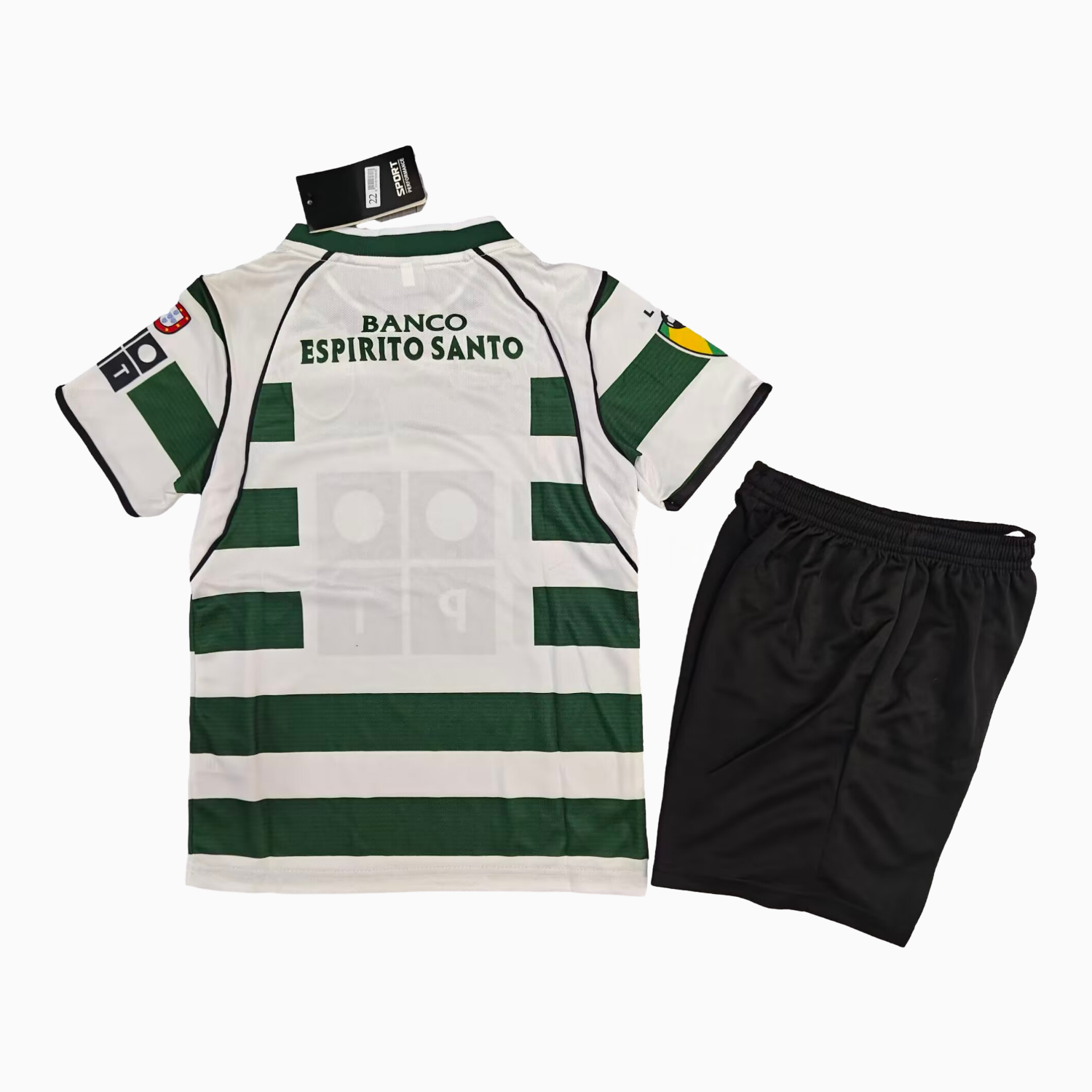 Retro Sporting CP 2001-02 Home Kids Kit - Unitedfutballjersey