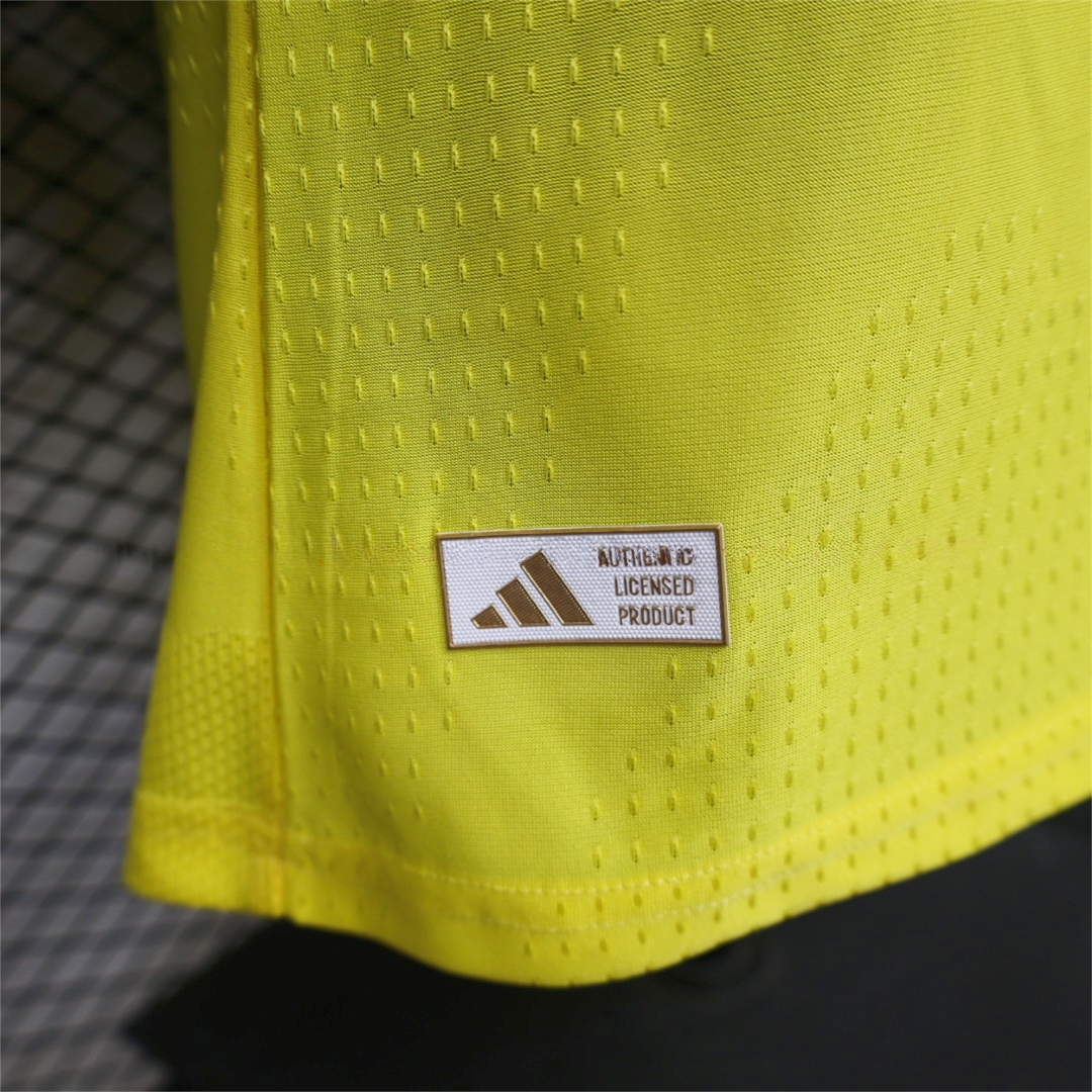 Al Nassr Riyadh Victory 26-27 Home Jersey With Sponsors - Player Version - Unitedfutballjersey