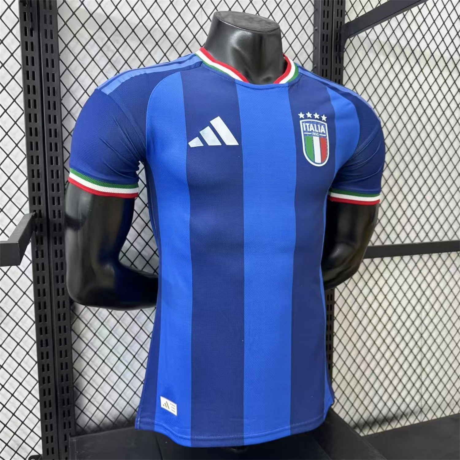 Italy 2026 Blue Vertical Stripes Special Jersey - Player Version - Unitedfutballjersey