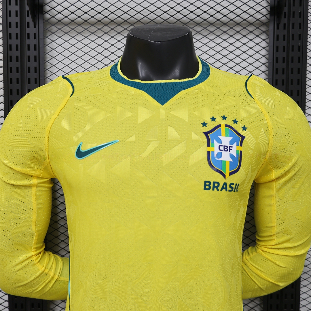 Brazil 2026 Home Long Sleeves Jersey - Player Version - Unitedfutballjersey