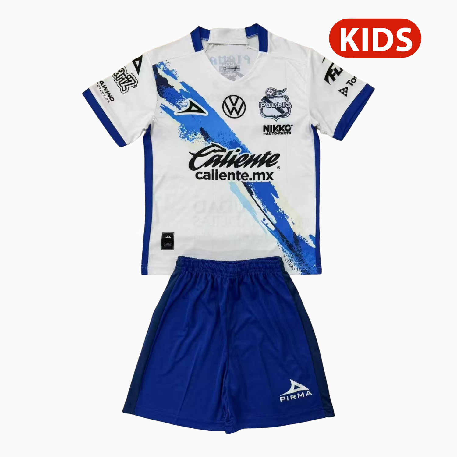 Club Puebla 25-26 Home Kids Kit - Unitedfutballjersey