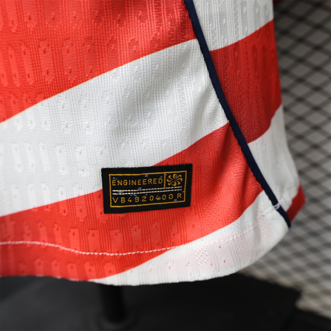 【Back Blank】United States USA 2026 Home Long Sleeves Jersey - Player Version - Unitedfutballjersey