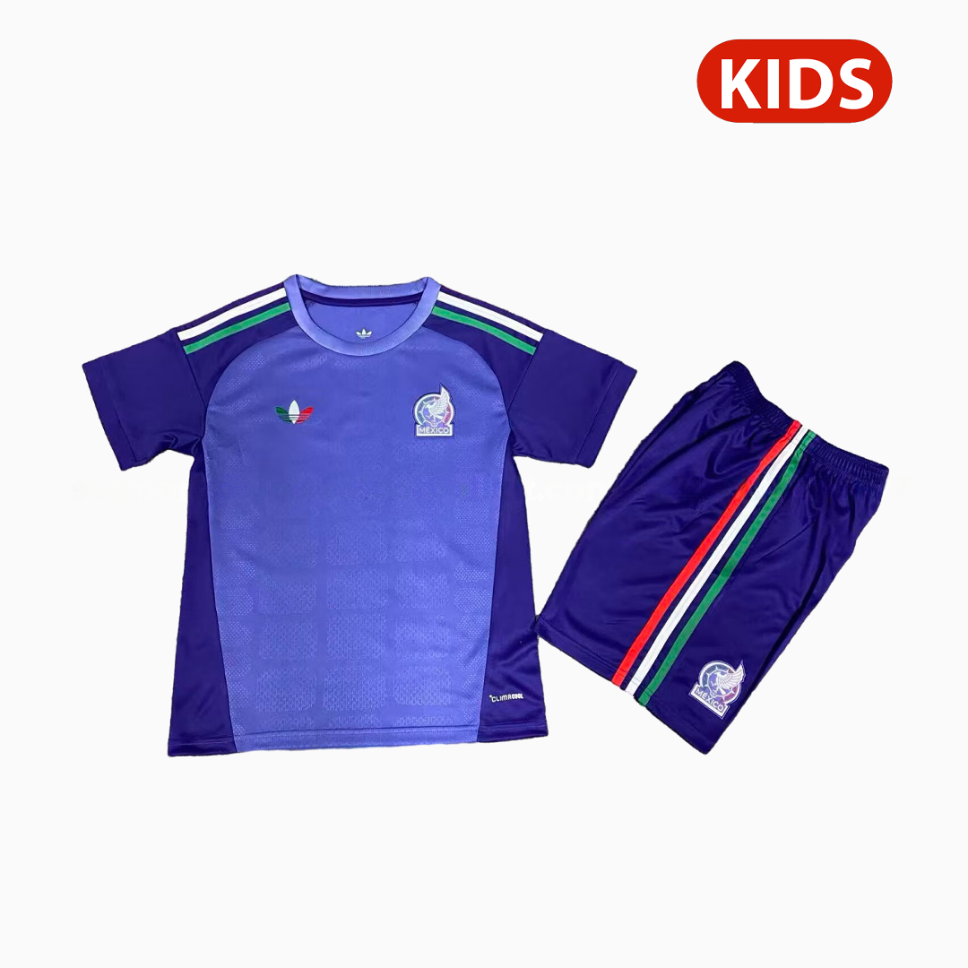 Mexico 2026 Purple Goalkeeper Kids Kit - Unitedfutballjersey