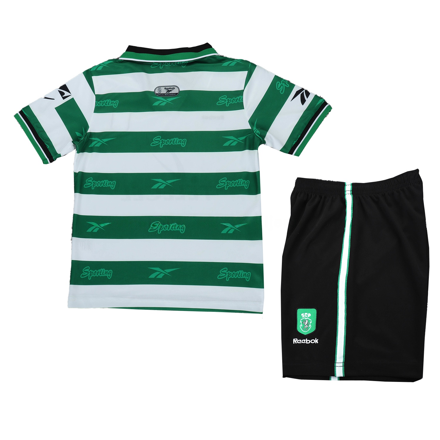 Retro Sporting CP 1999-00 Home Kids Kit - Unitedfutballjersey