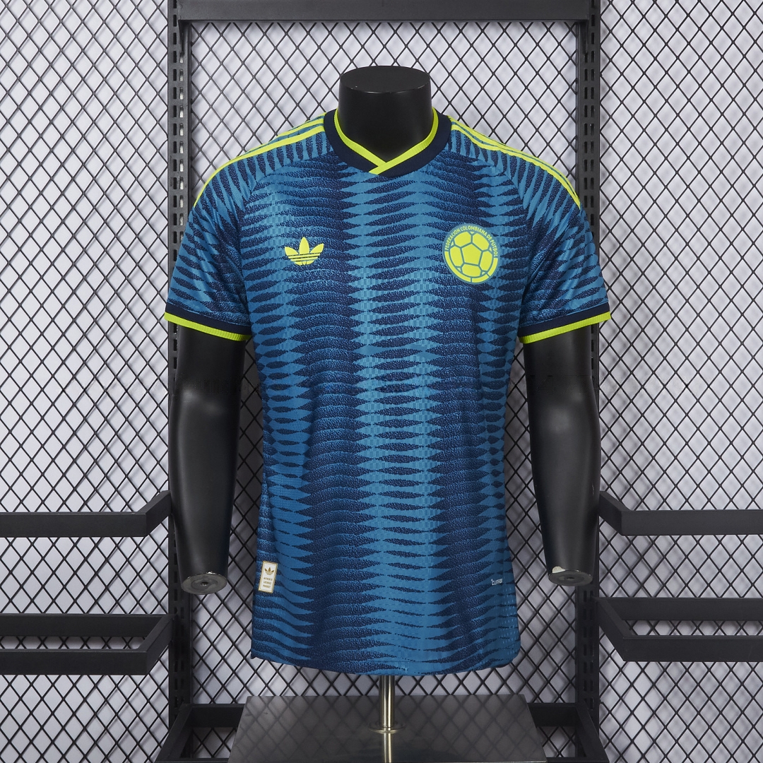 Colombia 2026 Away Blue Jersey - Player Version - Unitedfutballjersey