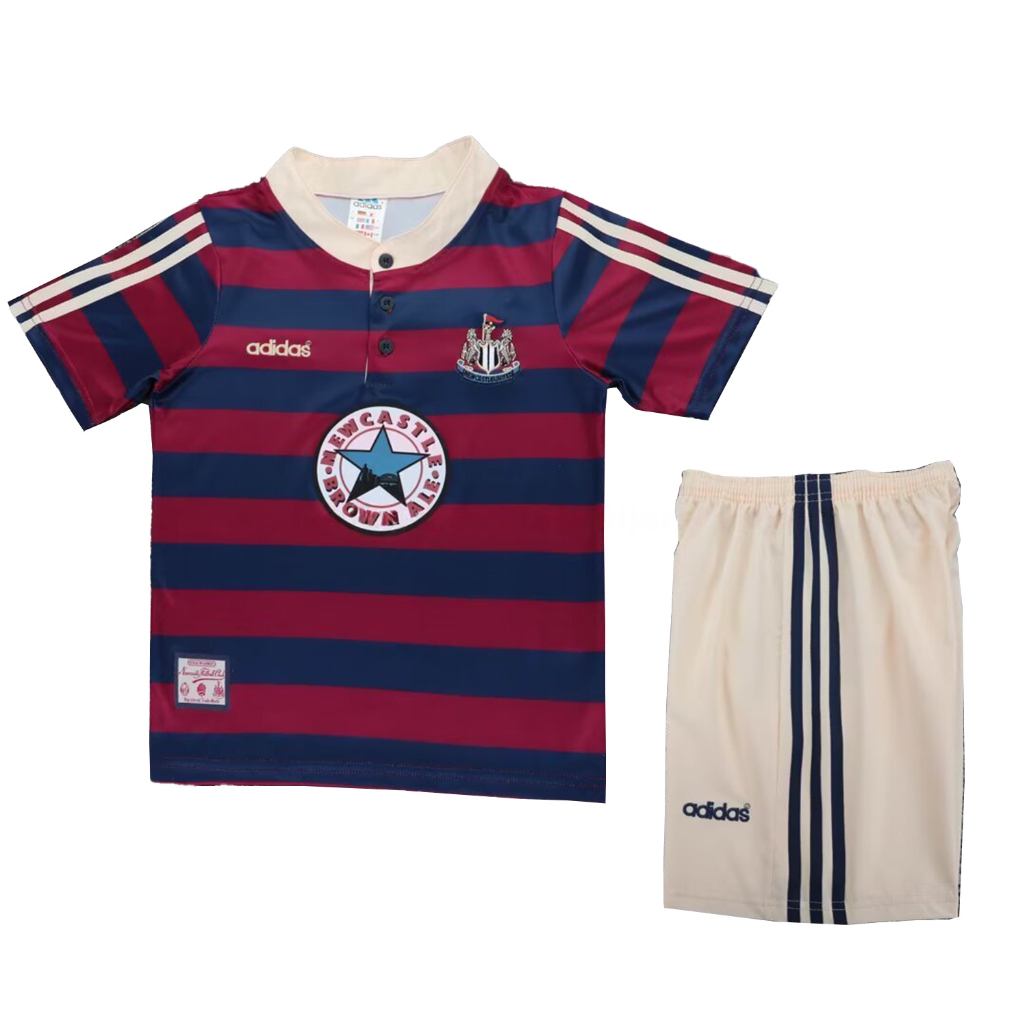 Retro Newcastle United 1995-97 Away Kids Kit - Unitedfutballjersey