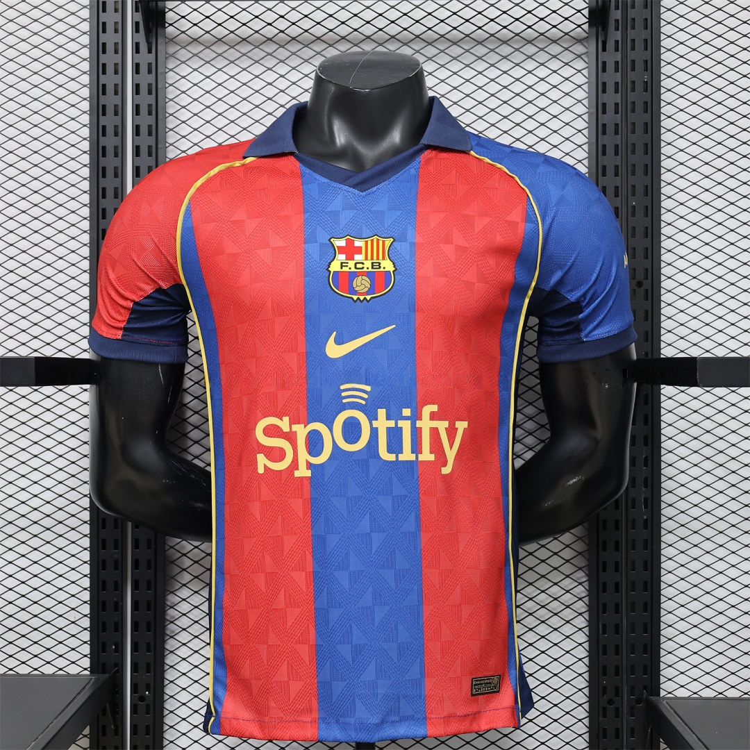 Barcelona 25-26 Retro Style Polo Special Jersey - Player Version - Unitedfutballjersey