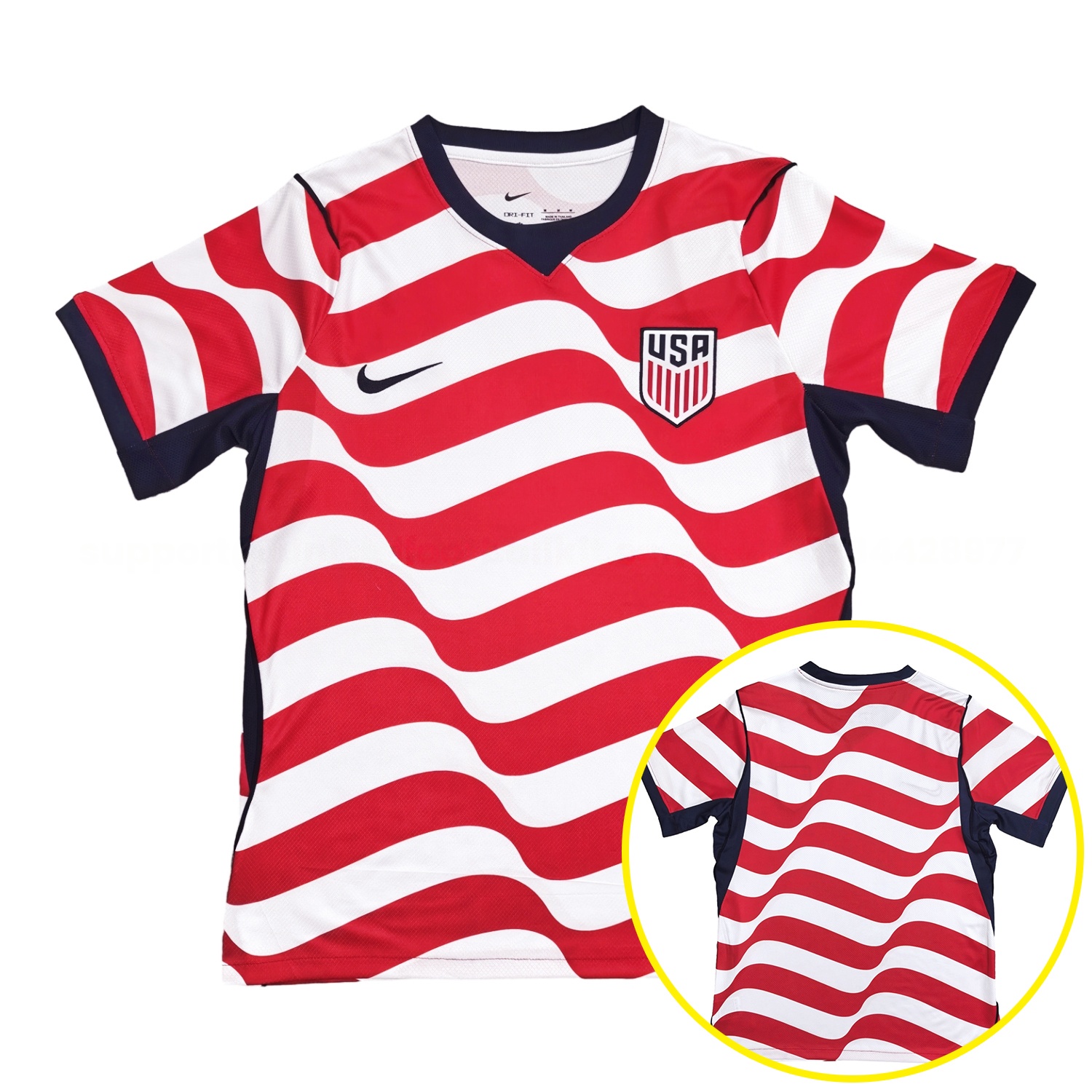 【Stripes on Both Sides】United States USA 2026 Home Jersey - Fans Version - Unitedfutballjersey