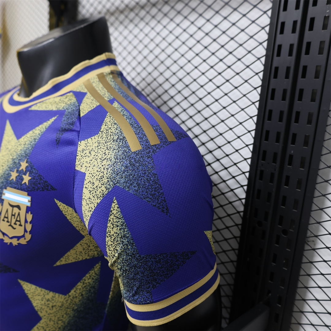 Argentina 2026 Yellow Stars Purple Special Jersey - Player Version - Unitedfutballjersey