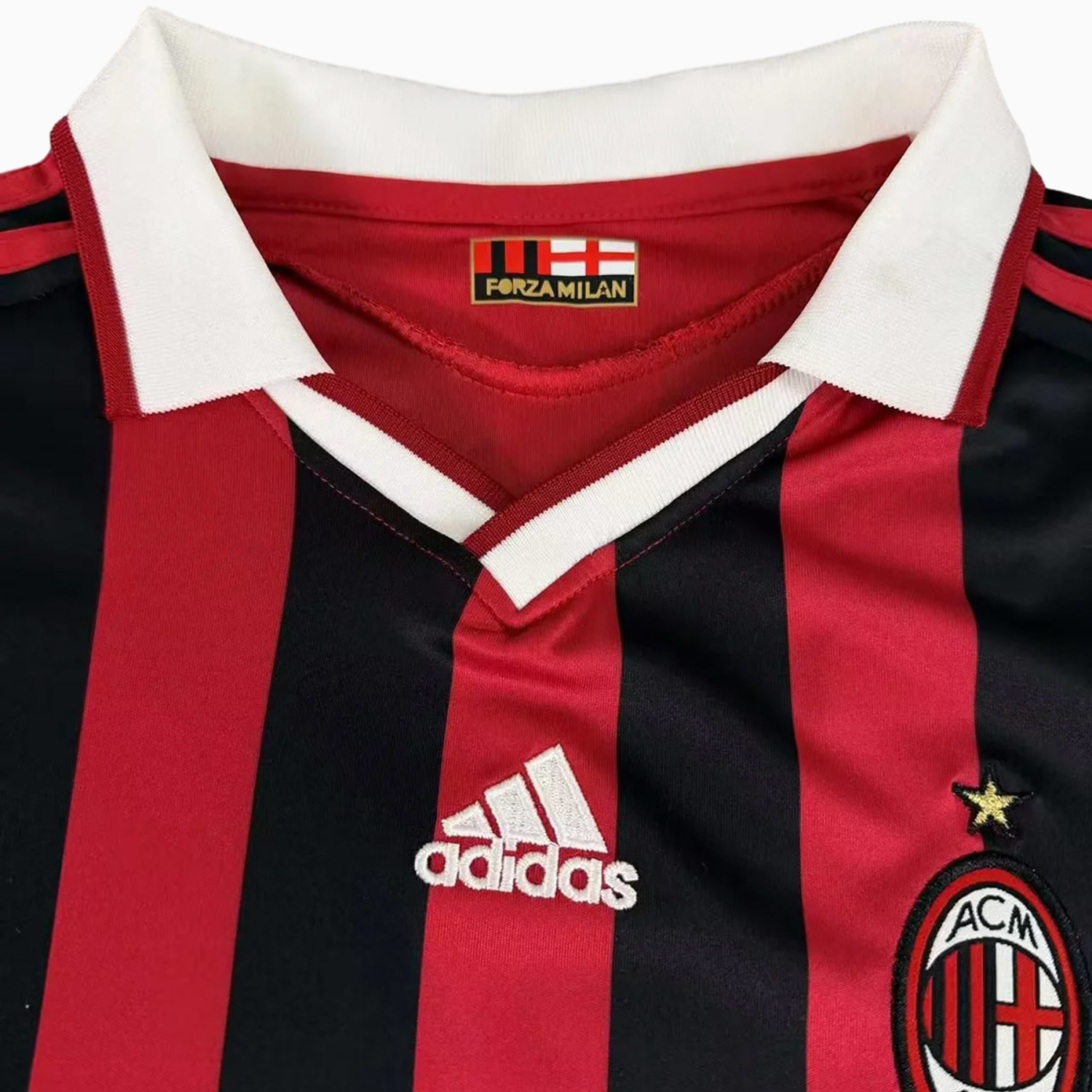 Retro AC Milan 2009-10 Home Red Long Sleeves Kids Kit - Unitedfutballjersey