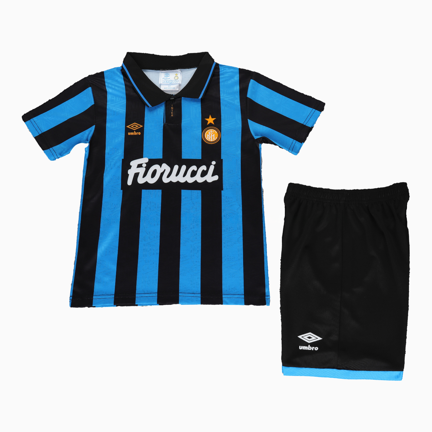Retro Inter Milan 1992-94 Home Kids Kit - Unitedfutballjersey