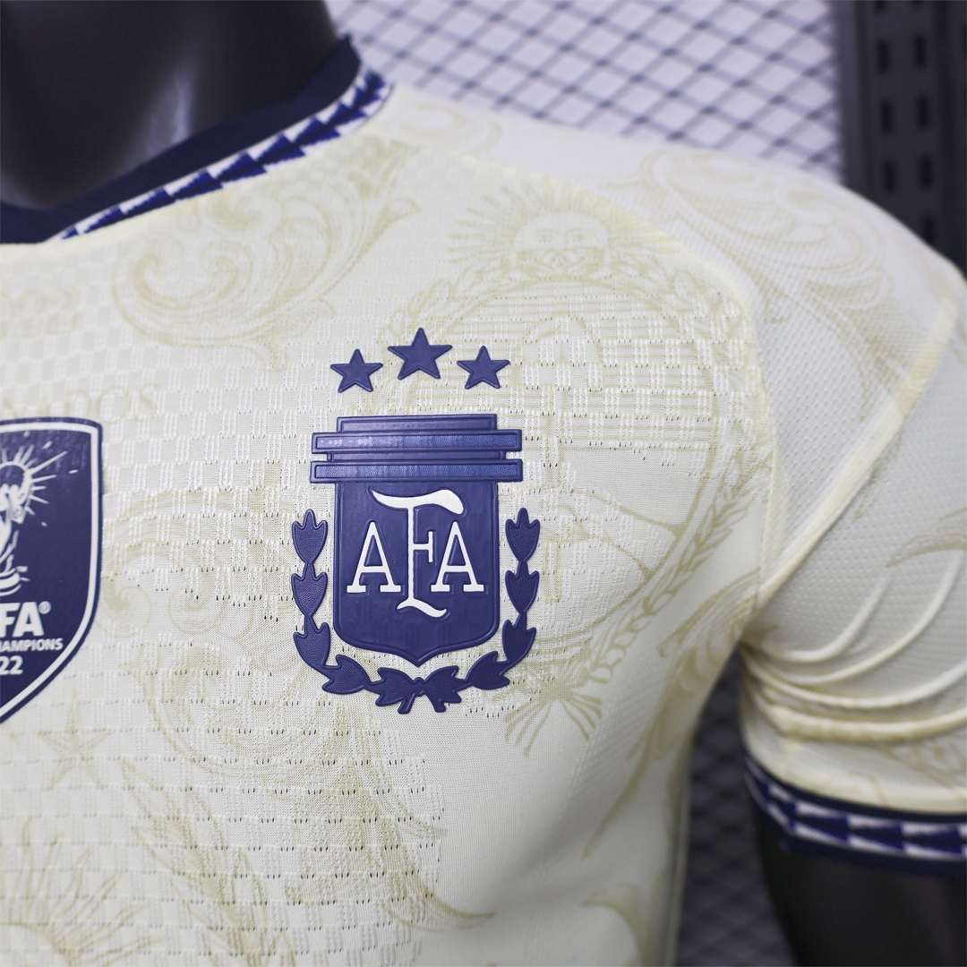 Argentina 2026 Sol de Mayo Yellow Special Jersey - Player Version - Unitedfutballjersey