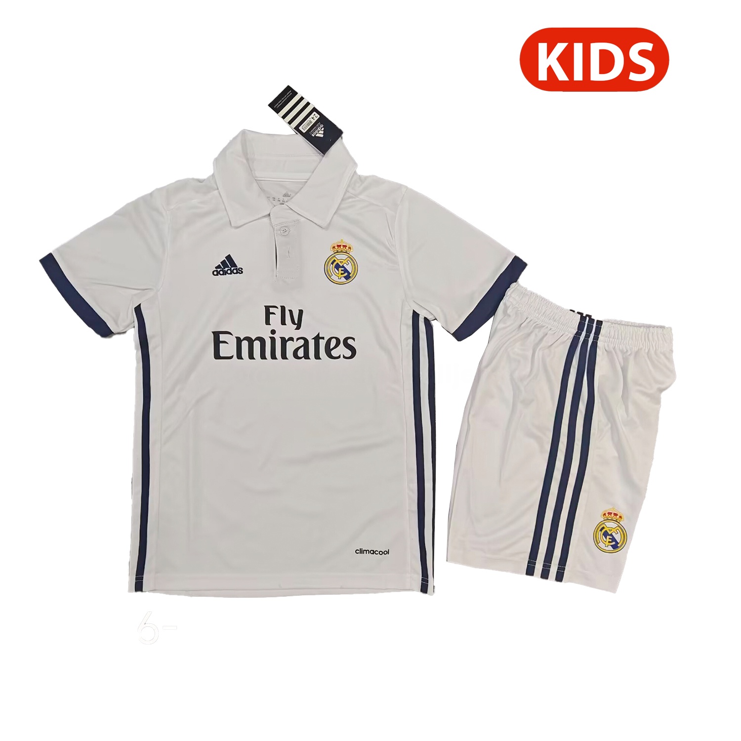 Retro Real Madrid 2016-17 Home Kids Kit - Unitedfutballjersey