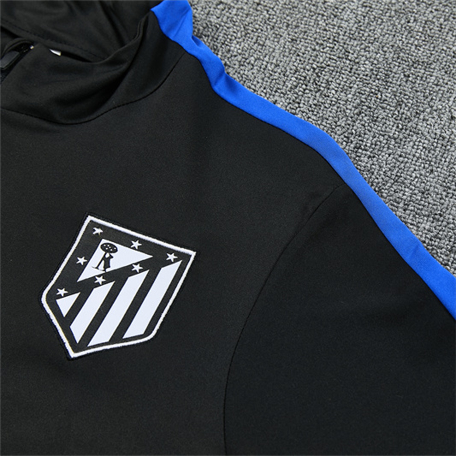 Atletico Madrid 26-27 Long Sleeve Training Set - Black Top & Black Pants - Unitedfutballjersey