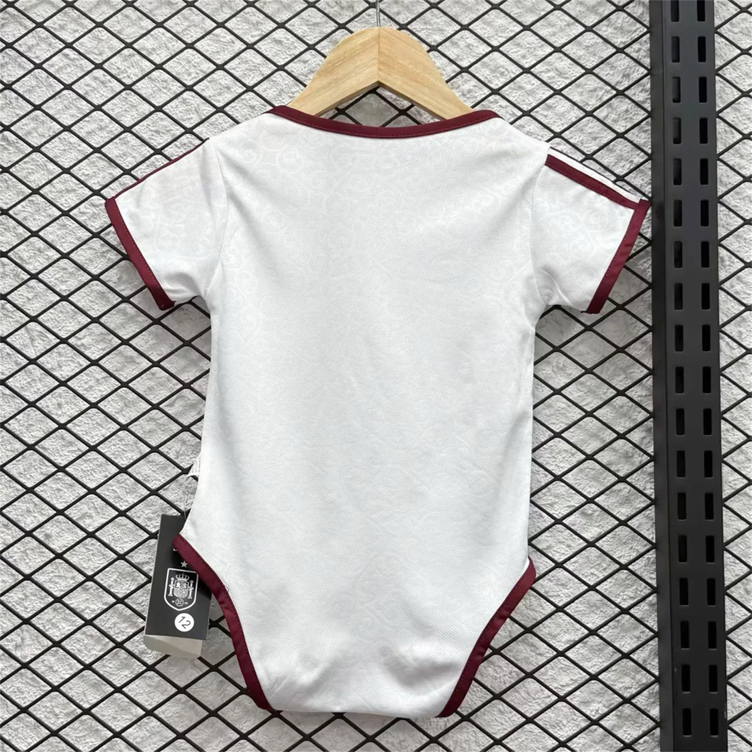 Spain 2026 Away Baby Crawling Suit - Unitedfutballjersey