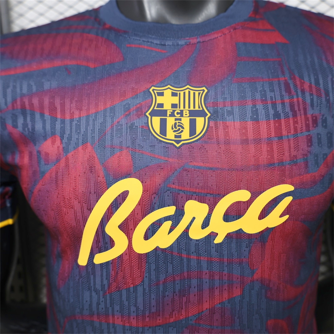 Barcelona 26-27 Barça Indigo Bloom Special Jersey - Player Version - Unitedfutballjersey