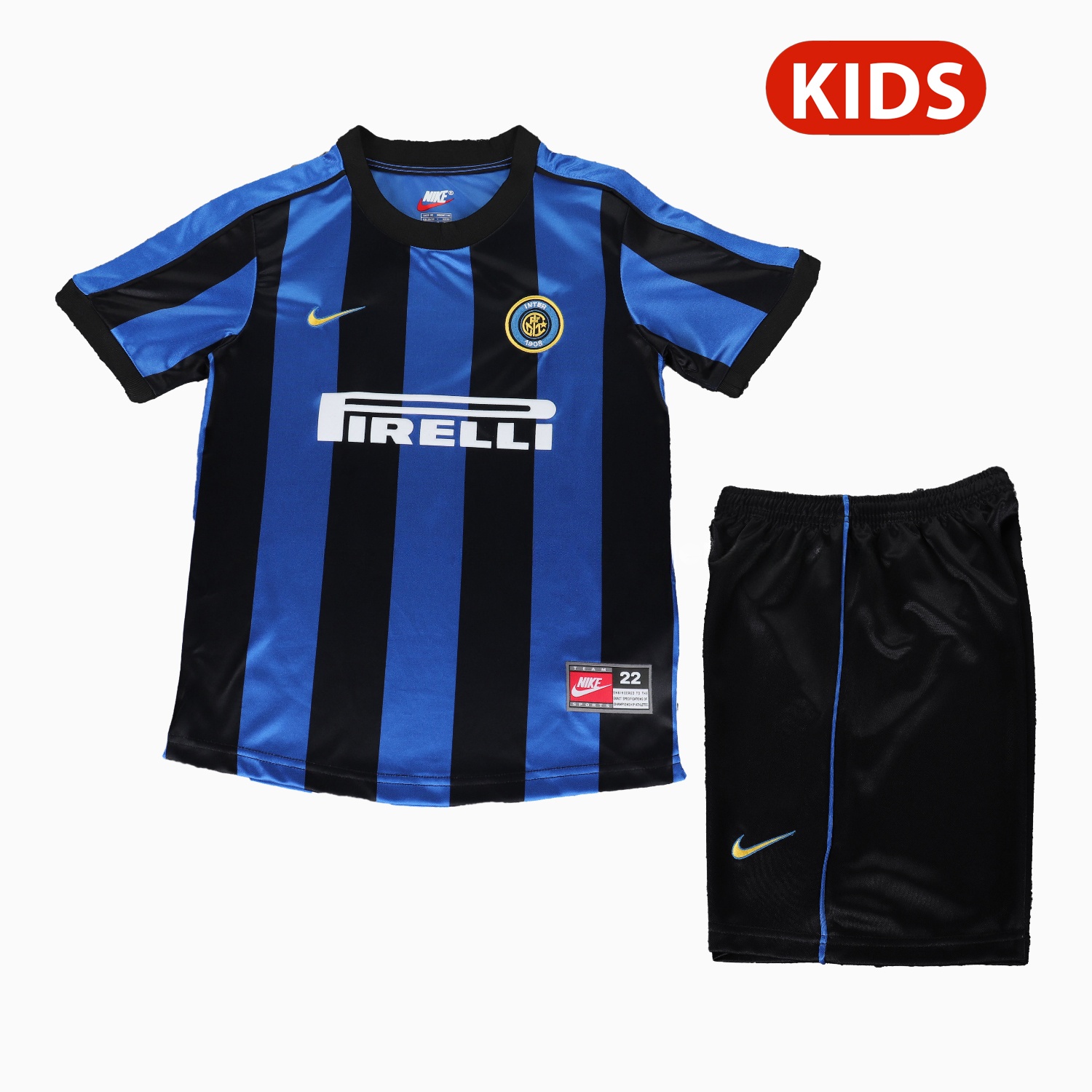 Retro Inter Milan 1999-00 Home Kids Kit - Unitedfutballjersey
