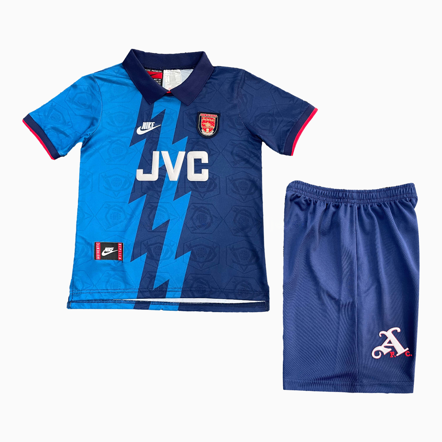 Retro Arsenal 1995-96 Away Kids Kit - Unitedfutballjersey