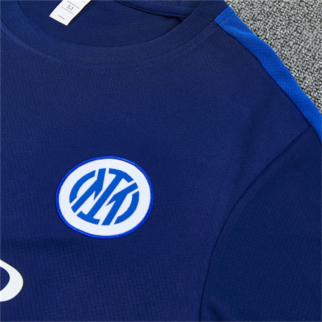 Inter Milan 26-27 Short-Sleeve Training Set - Deep Blue Top & Shorts - Unitedfutballjersey