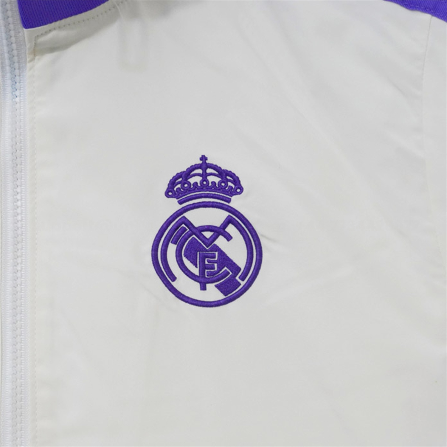 Retro Real Madrid 2024-25 Windbreaker Jacket - Purple And White - Unitedfutballjersey