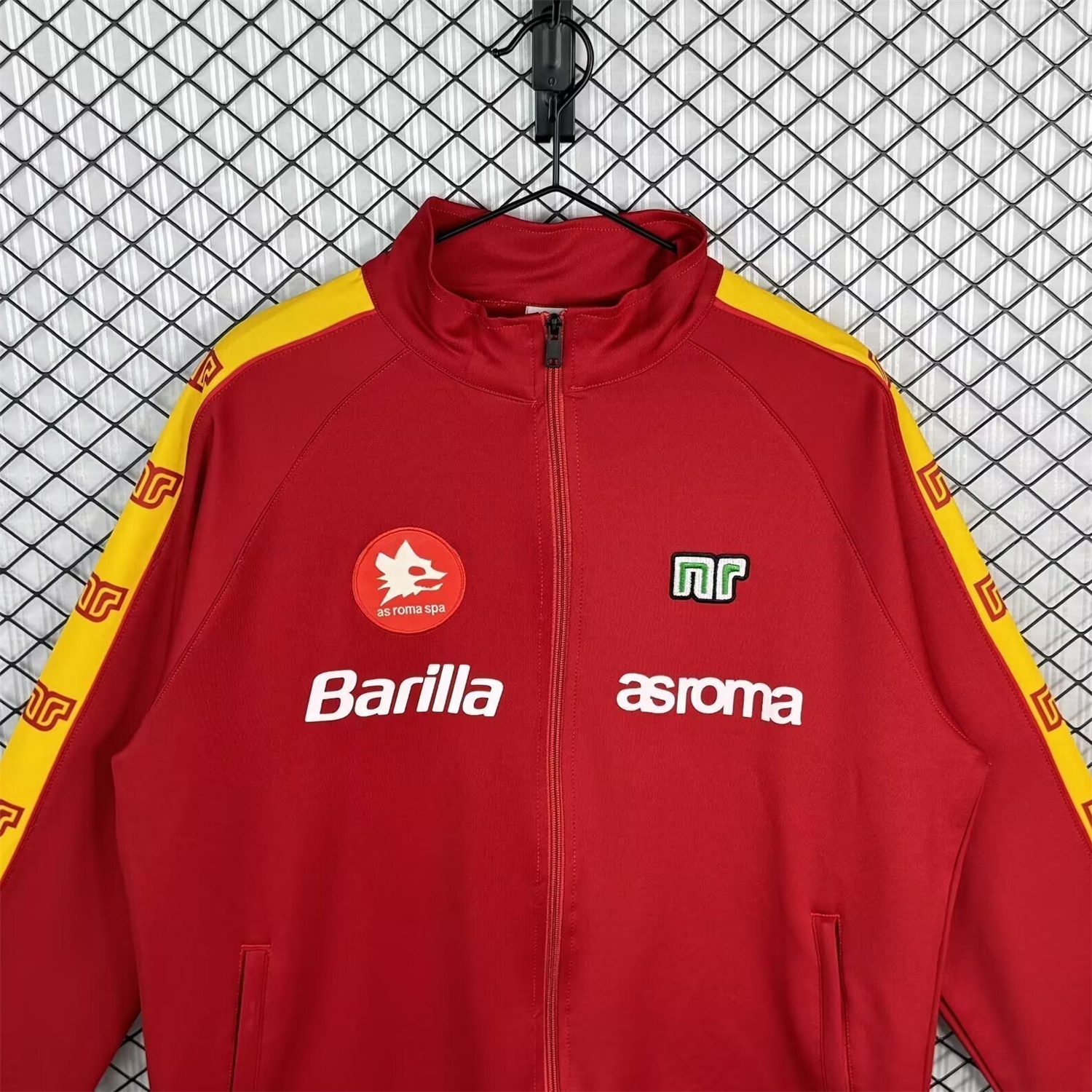 Retro AS Roma 1988-89 Home Windbreaker - Unitedfutballjersey