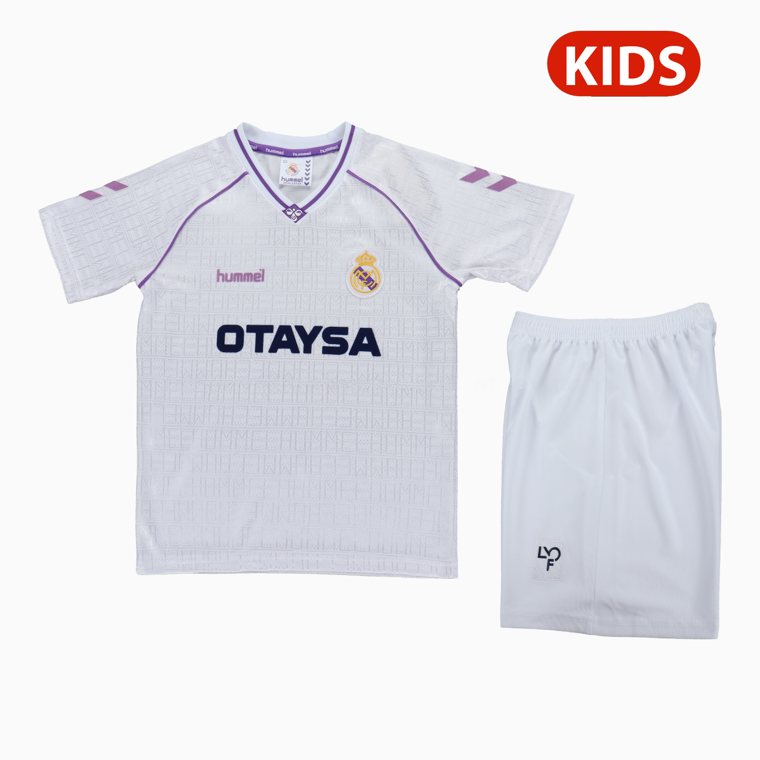 Retro Real Madrid 1990-92 Home Kids Kit - Unitedfutballjersey