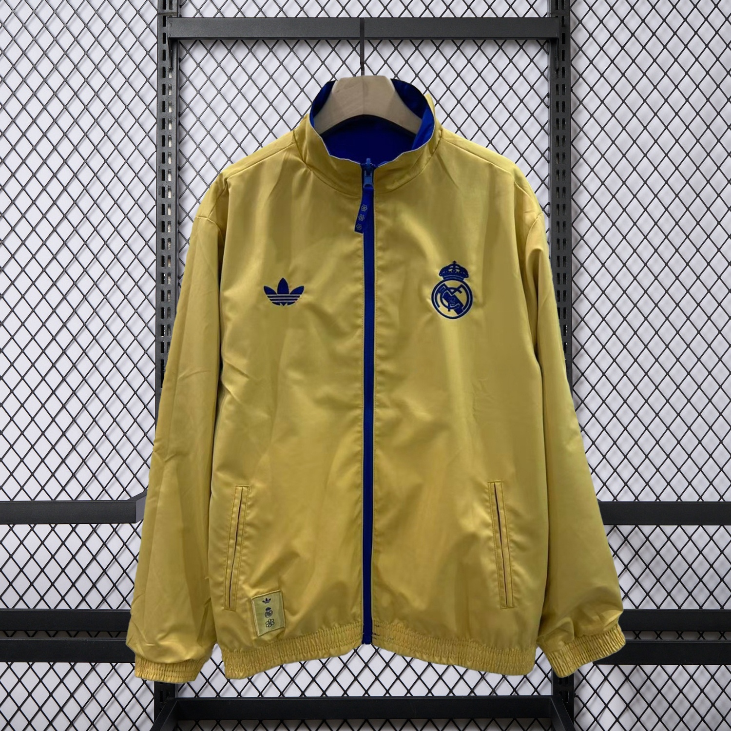Real Madrid 25-26 Cultural Story Chinese Lucky Double Sided Windbreaker Jacket - Blue - Unitedfutballjersey