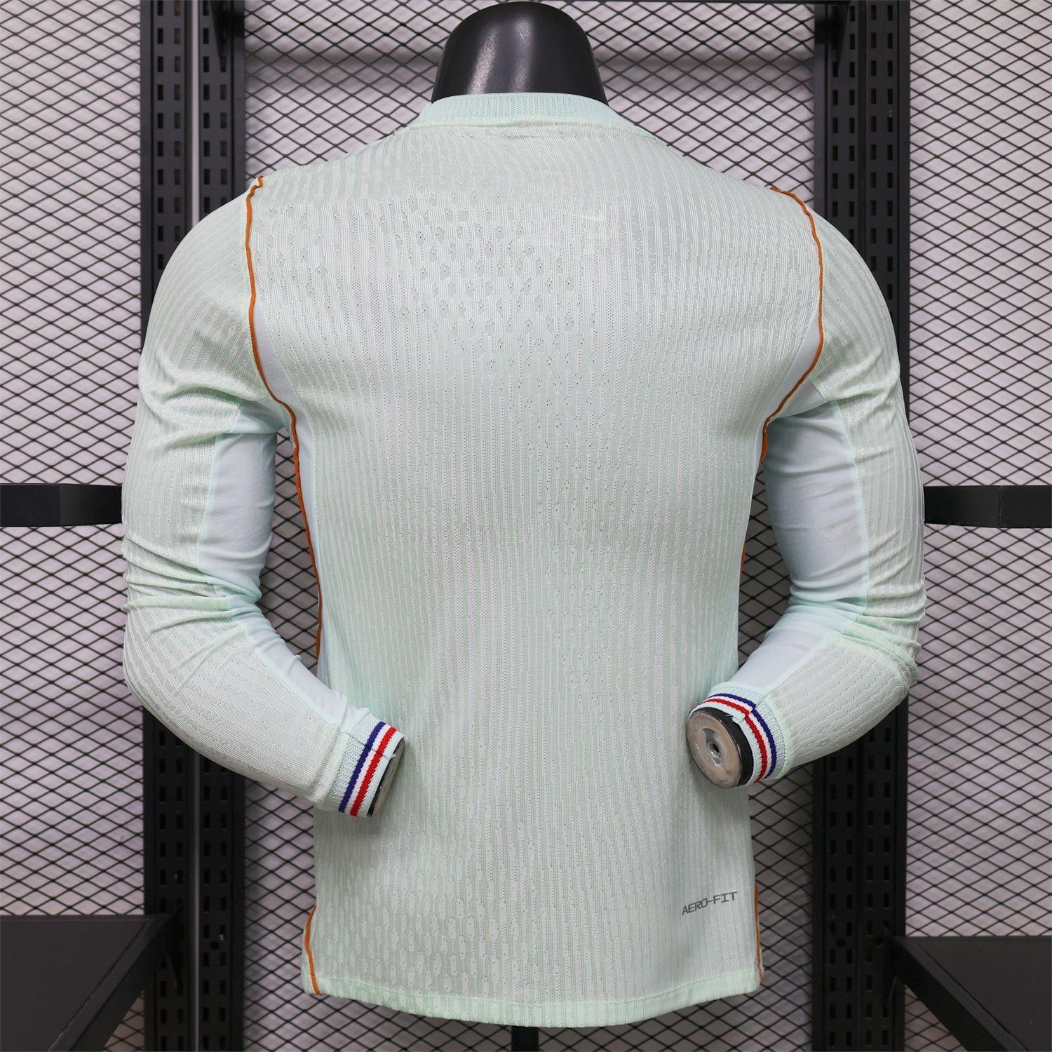 France 2026 Away Mint Green Long Sleeves Jersey - Player Version - Unitedfutballjersey