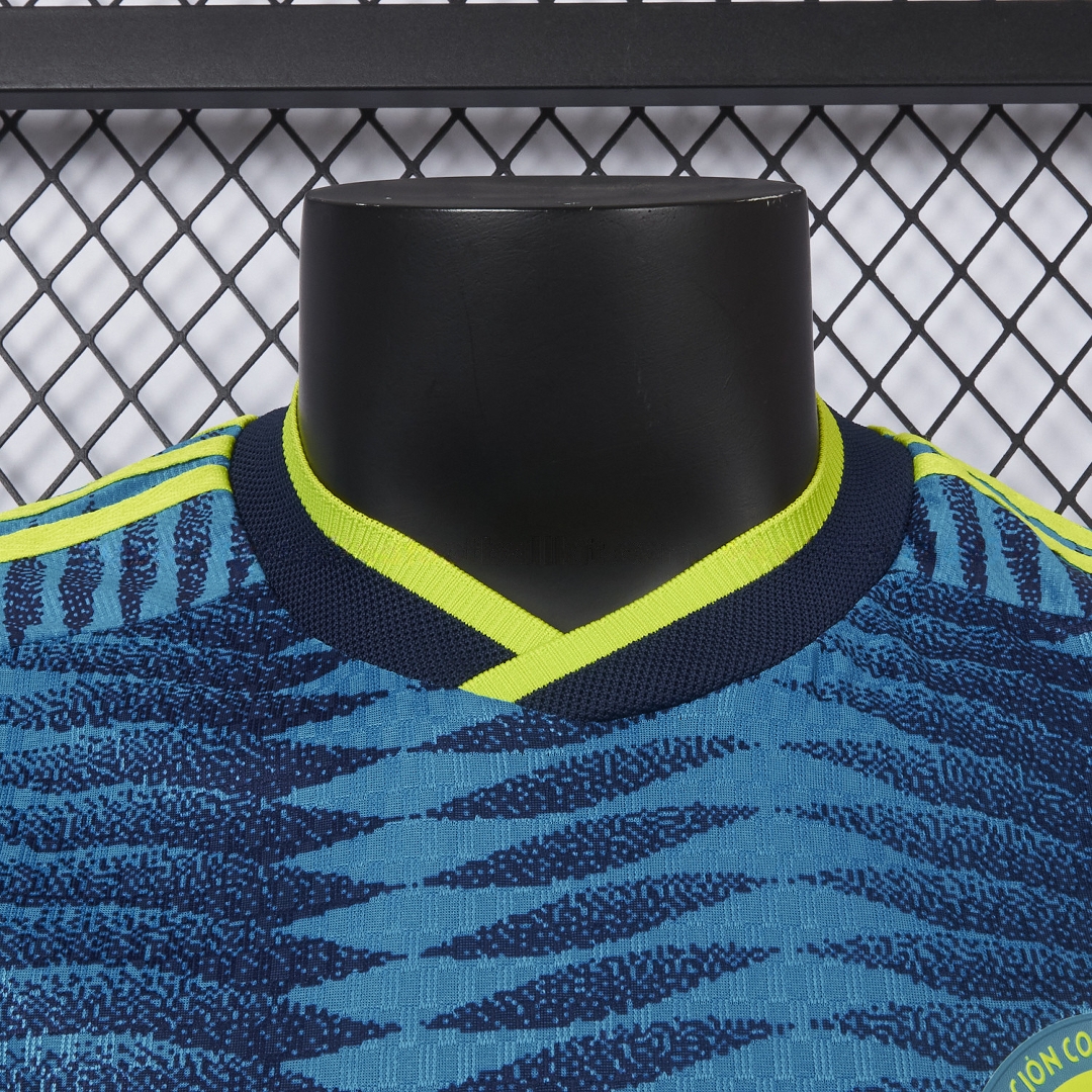 Colombia 2026 Away Blue Jersey - Player Version - Unitedfutballjersey