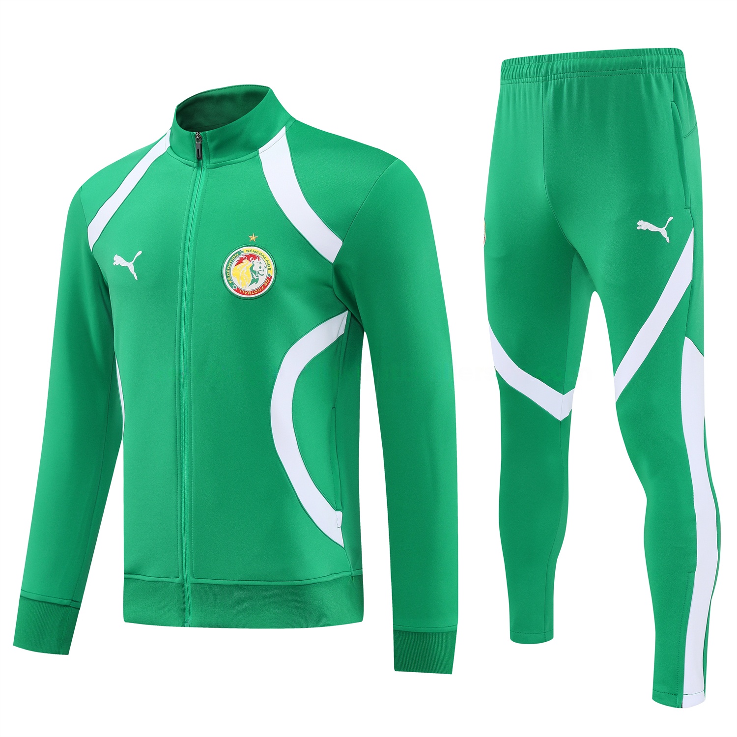 Senegal 2026 Jacket Training Tracksuit - Green Jackets & Green Pants - Unitedfutballjersey