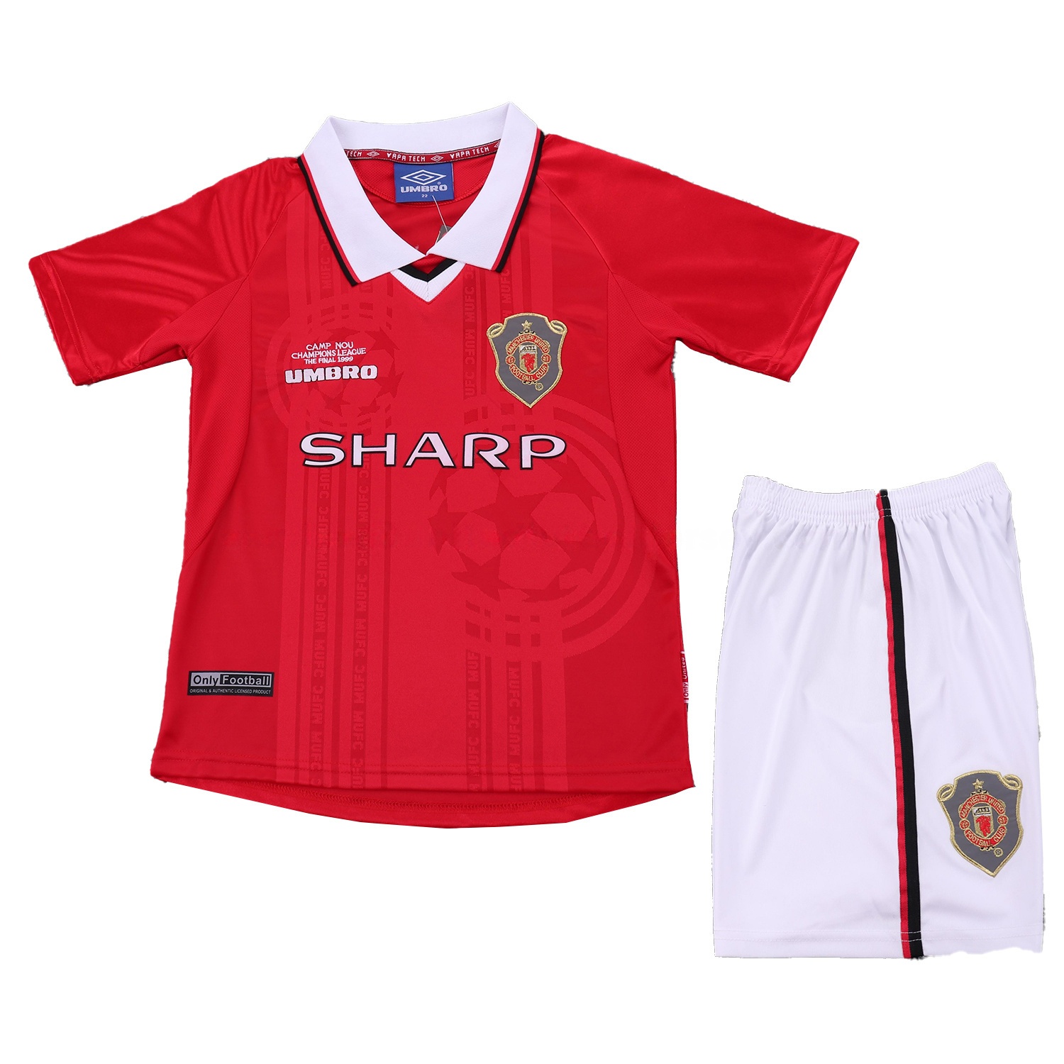 Retro Manchester United 1999-00 Home Kids Kit - Unitedfutballjersey