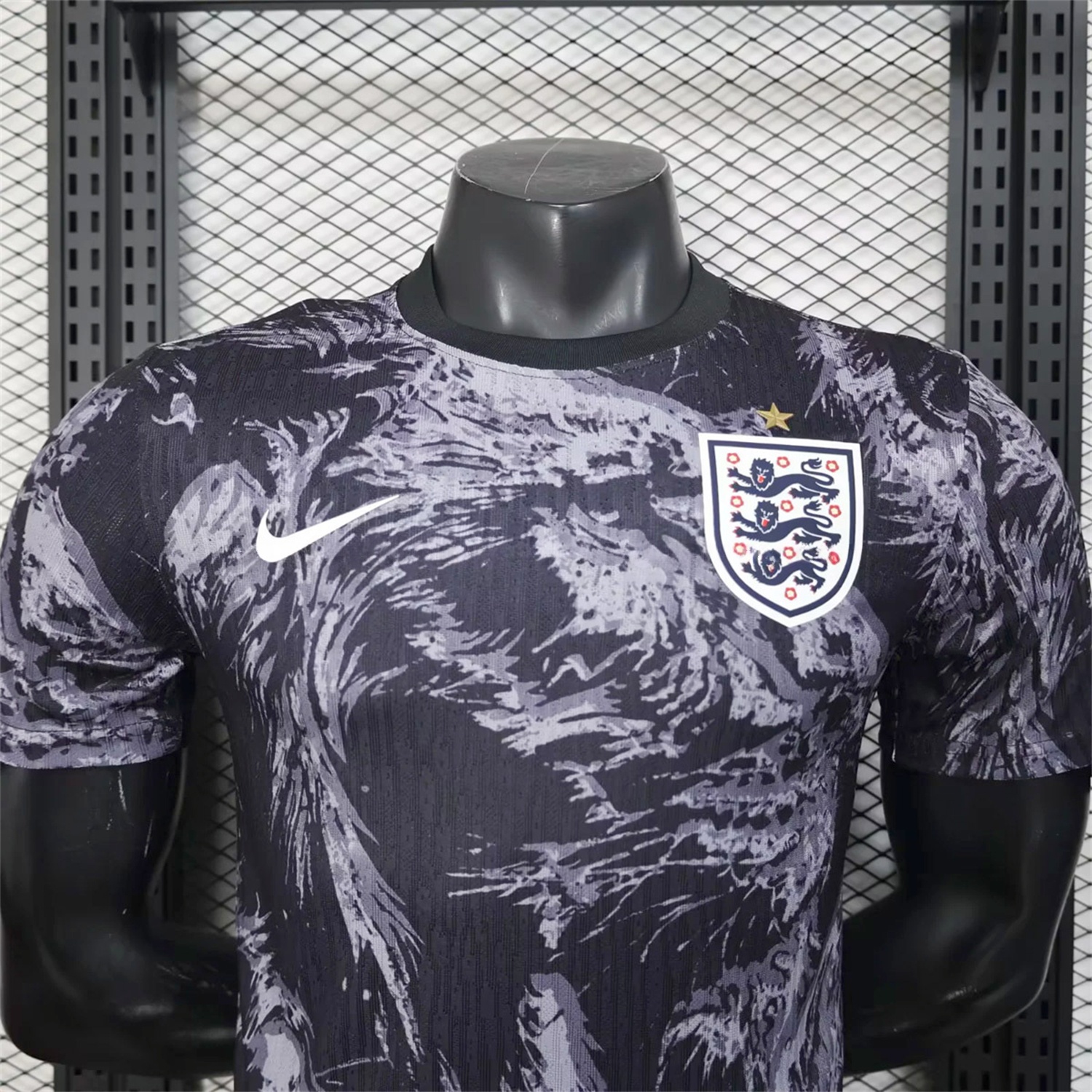 England 2026 Lion Black Special Jersey - Player Version - Unitedfutballjersey