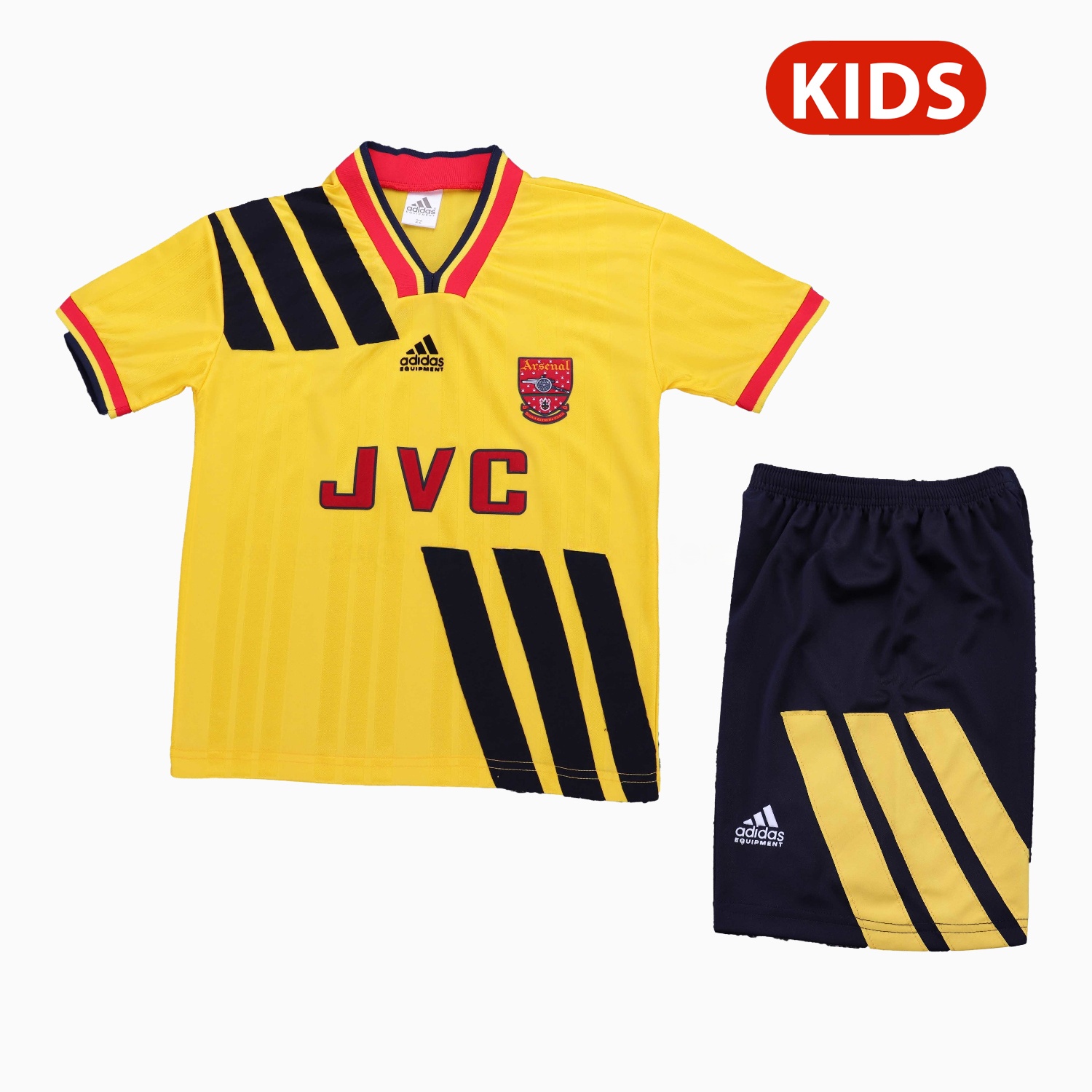 Retro Arsenal 1993-94 Away Kids Kit - Unitedfutballjersey