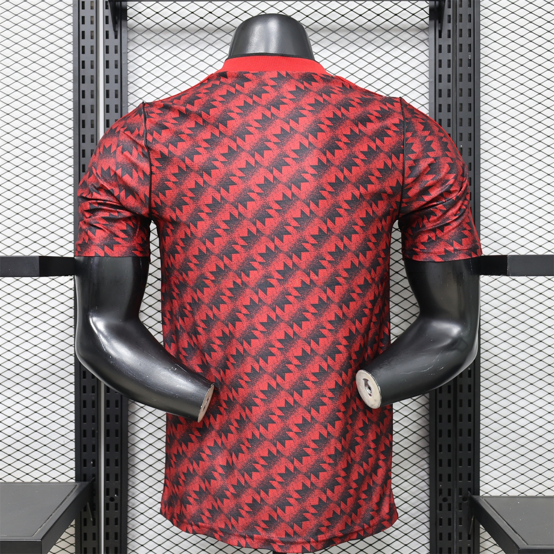 Manchester United 26-27 Terrace Icon Retro Casual Style Red Jersey - Player Version - Unitedfutballjersey