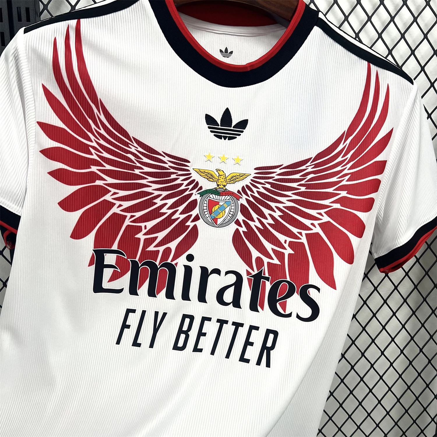 Benfica 25-26 Red Wings White Special Jersey - Fans Version - Unitedfutballjersey