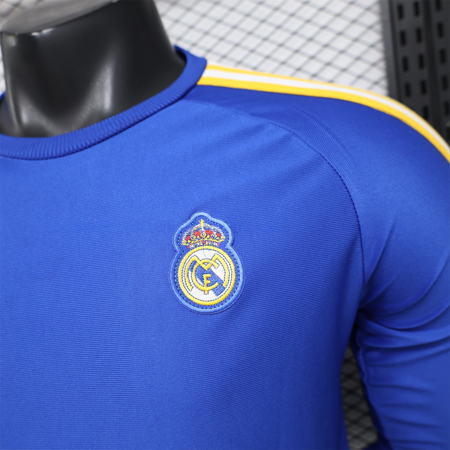 Real Madrid 26-27 Blue Casual Long Sleeves Jersey - Player Version - Unitedfutballjersey