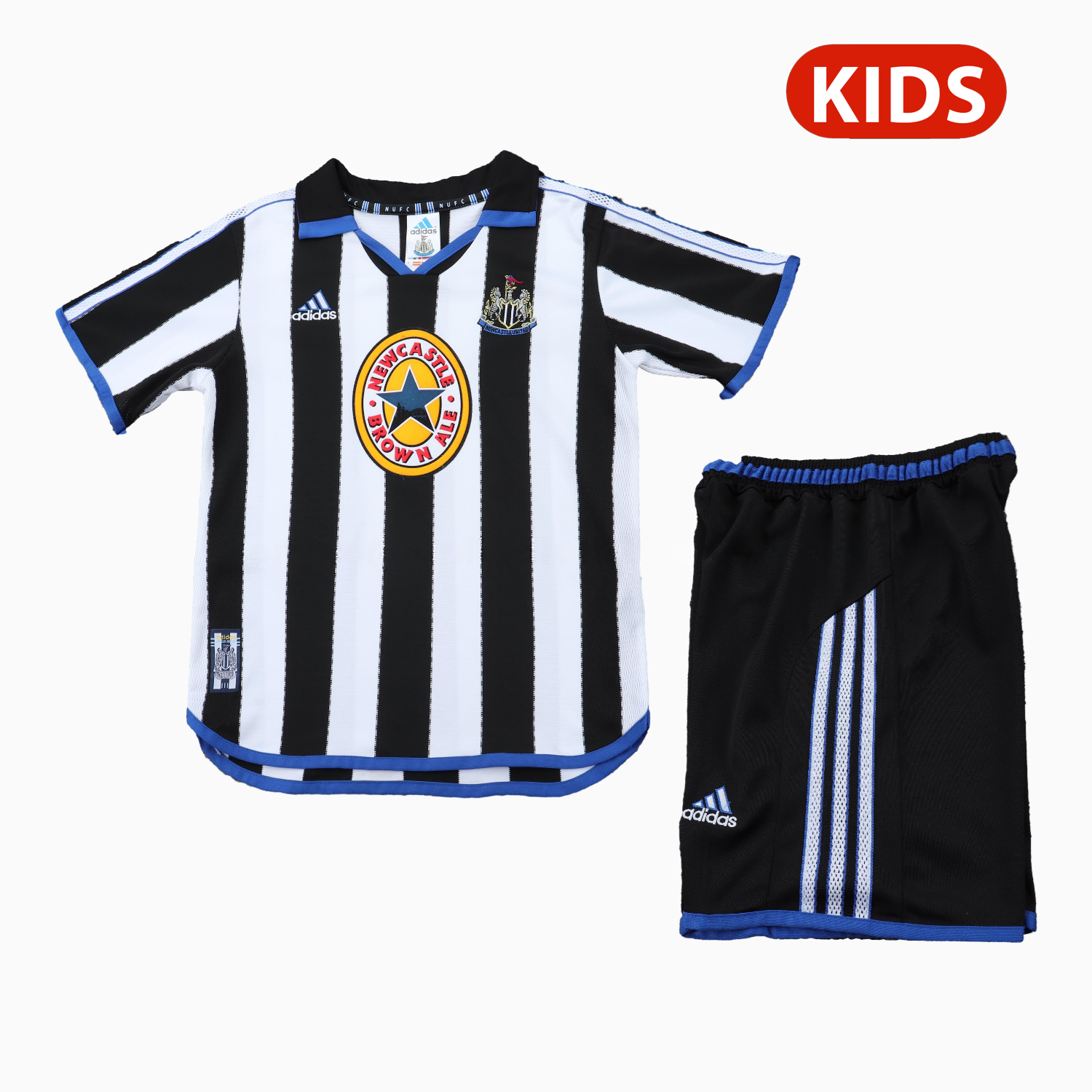 Retro Newcastle United 1999-00 Home Kids Kit - Unitedfutballjersey