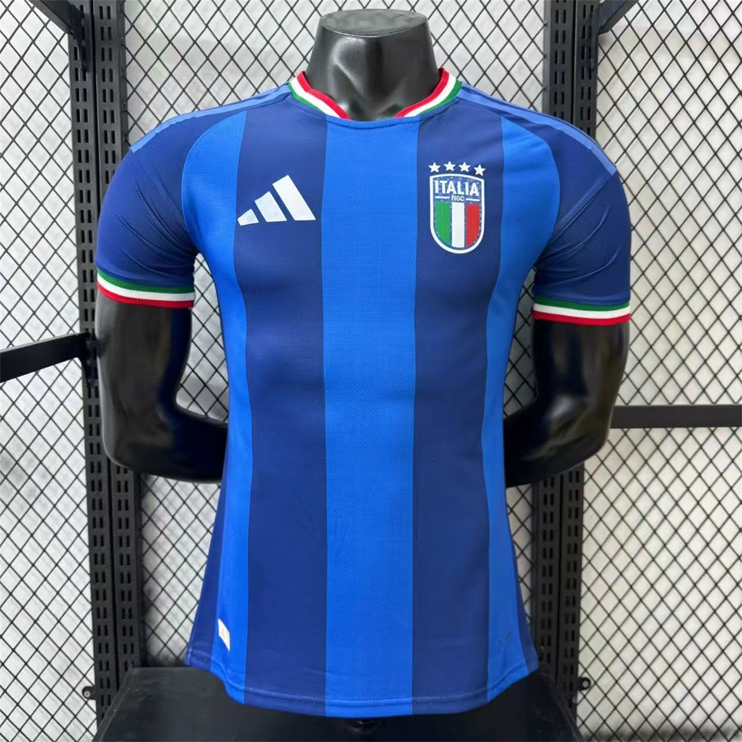 Italy 2026 Blue Vertical Stripes Special Jersey - Player Version - Unitedfutballjersey