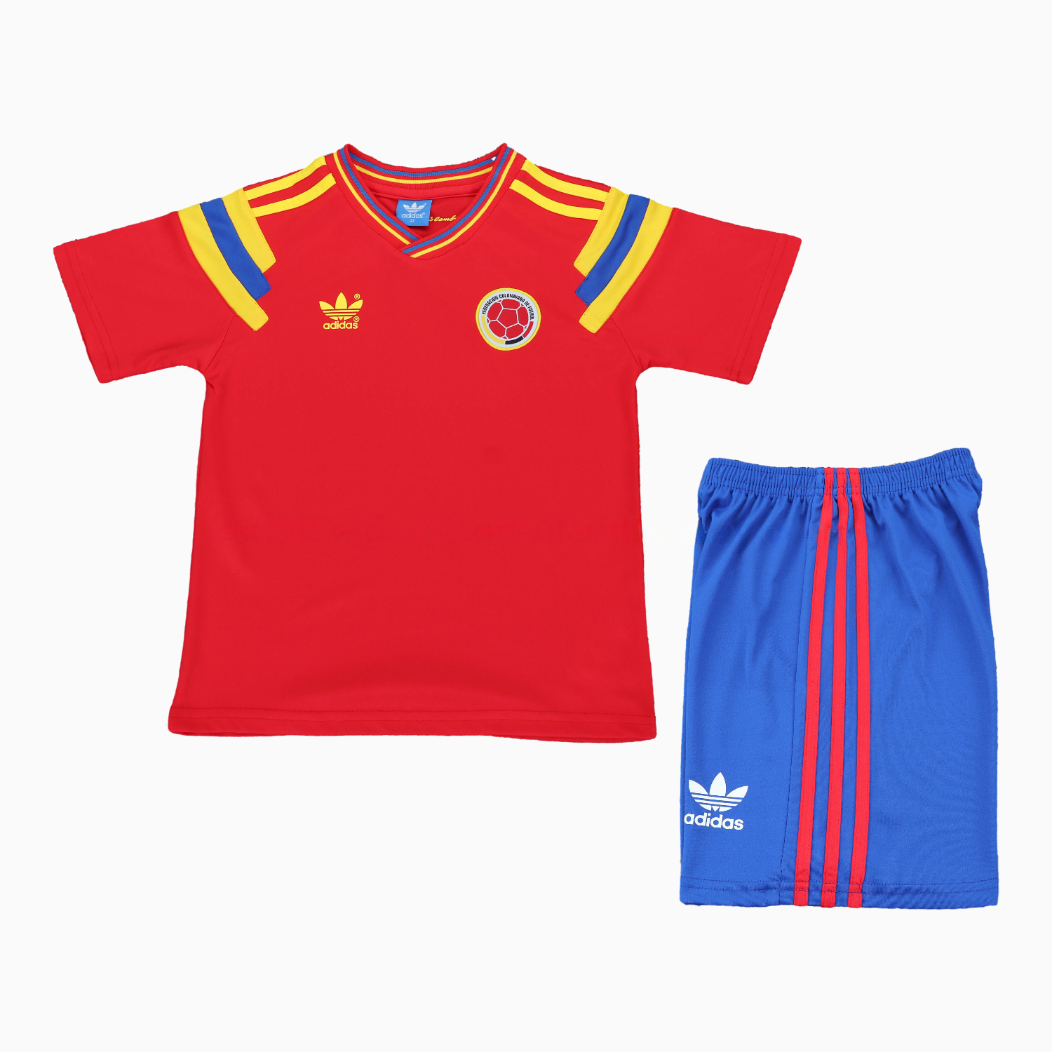 Retro Colombia 1990 Away Kids Kit - Unitedfutballjersey