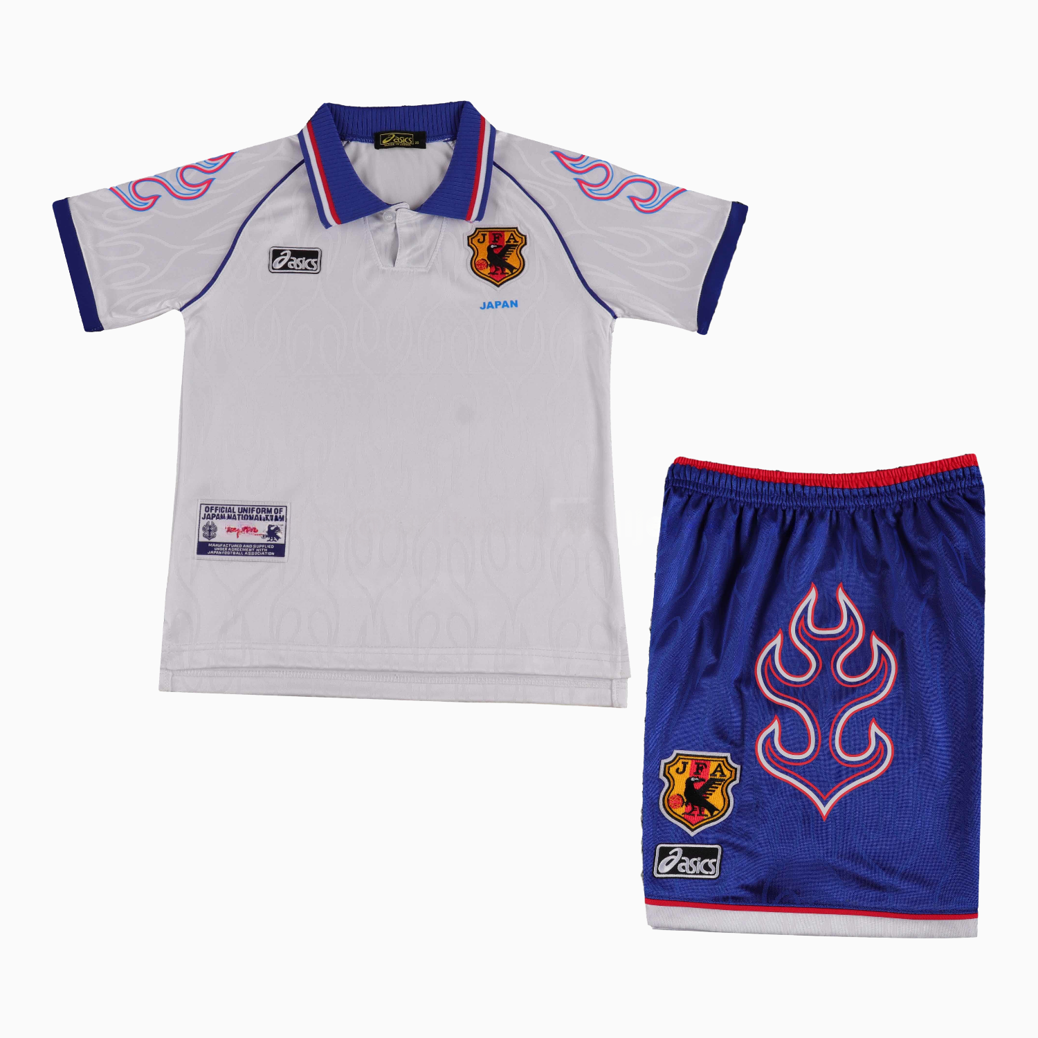 Retro Japan 1998 Away White Kids Kit - Unitedfutballjersey