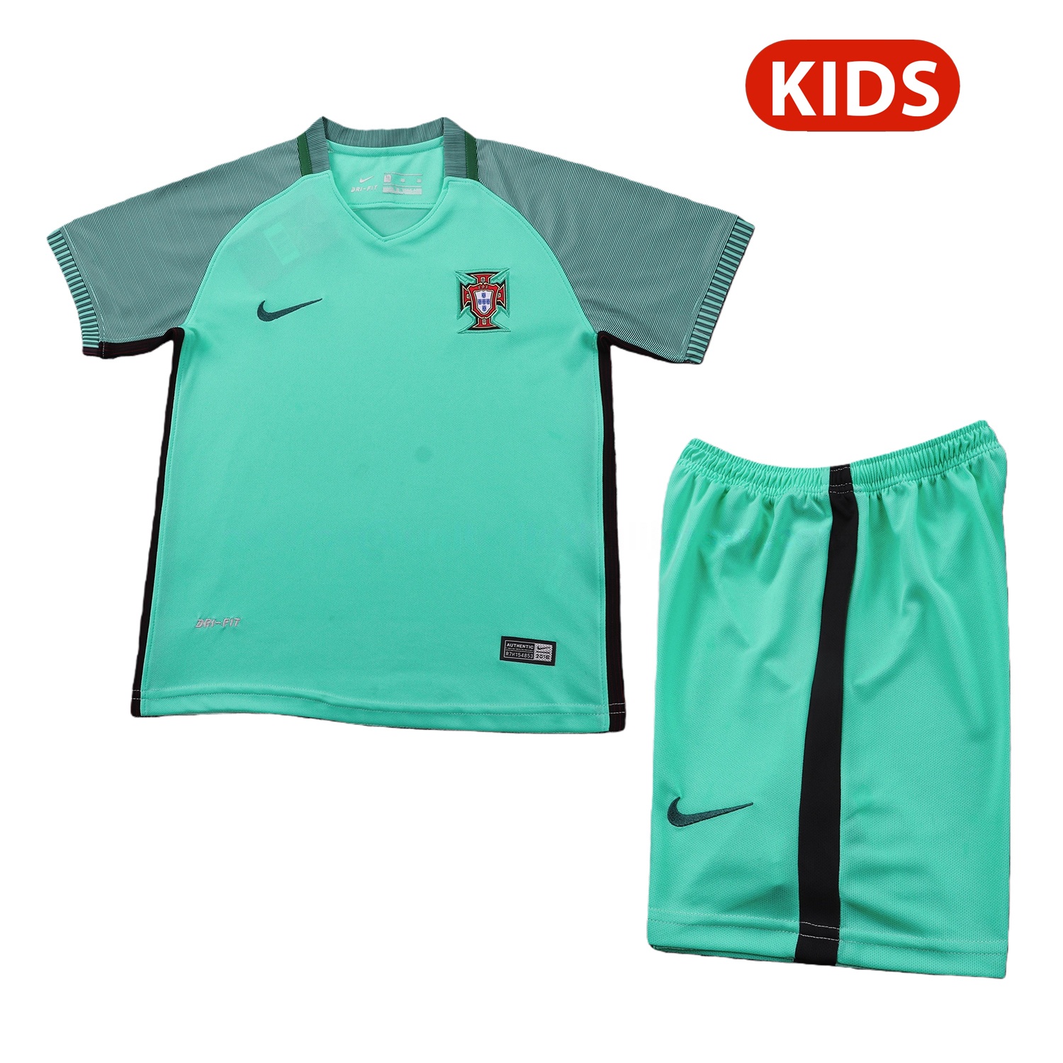 Retro Portugal 2016 Away Kids Kit - Unitedfutballjersey