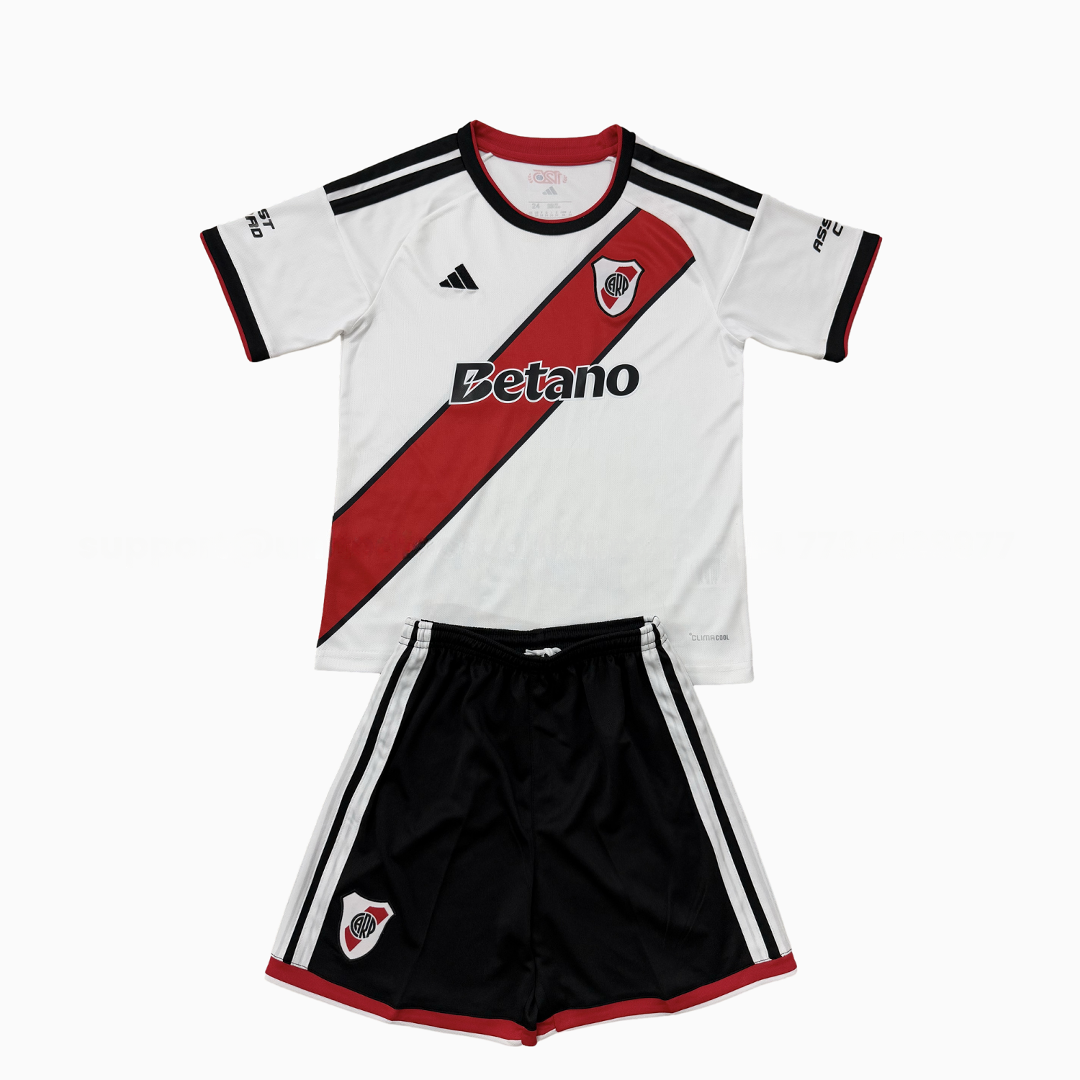 River Plate 26-27 Home Kids Kit - Unitedfutballjersey