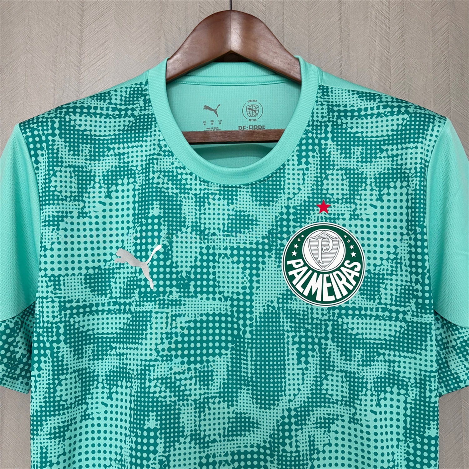 Palmeiras 26-27 Mint Green Training Jersey - Fans Version - Unitedfutballjersey